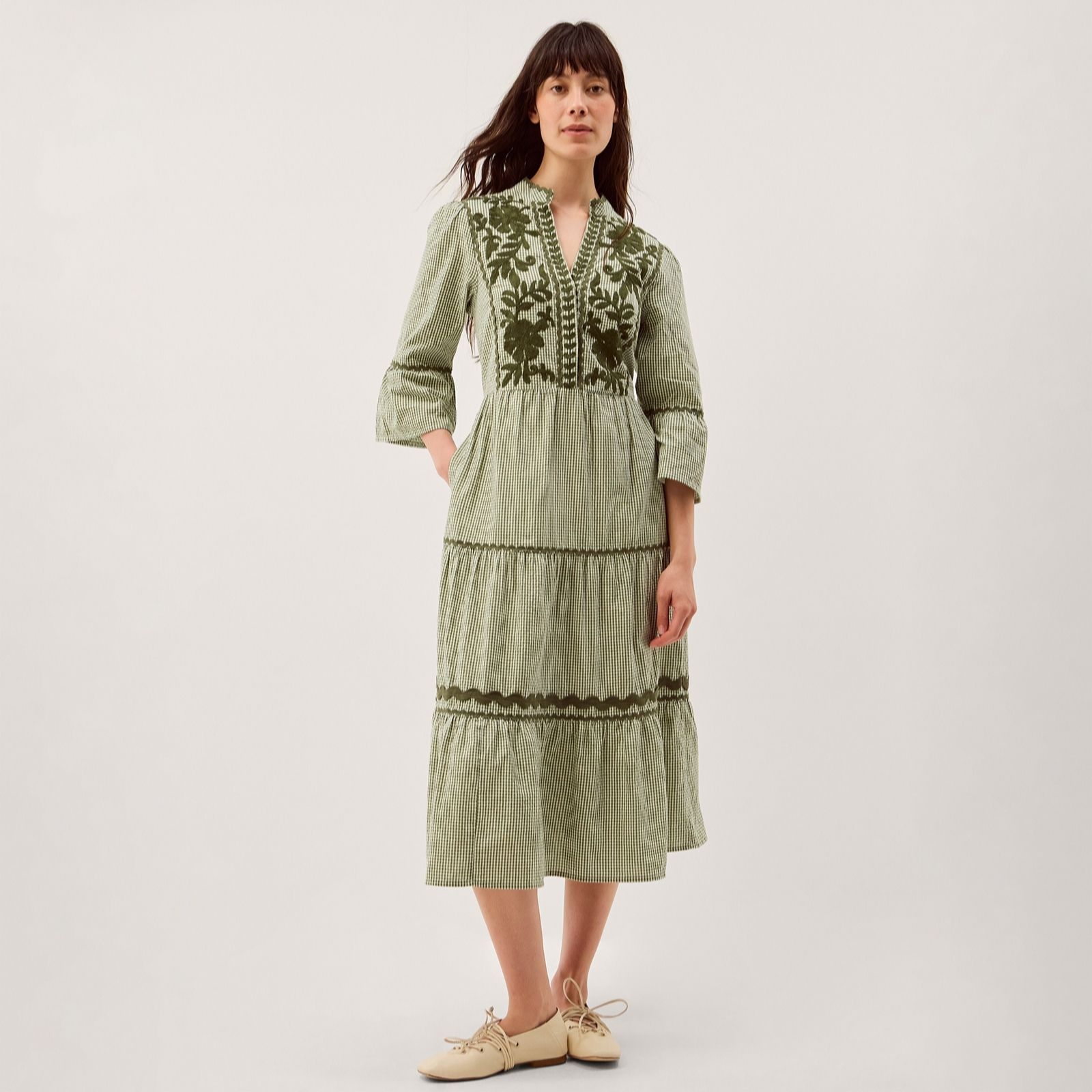 Monsoon Gaia Gingham Dress