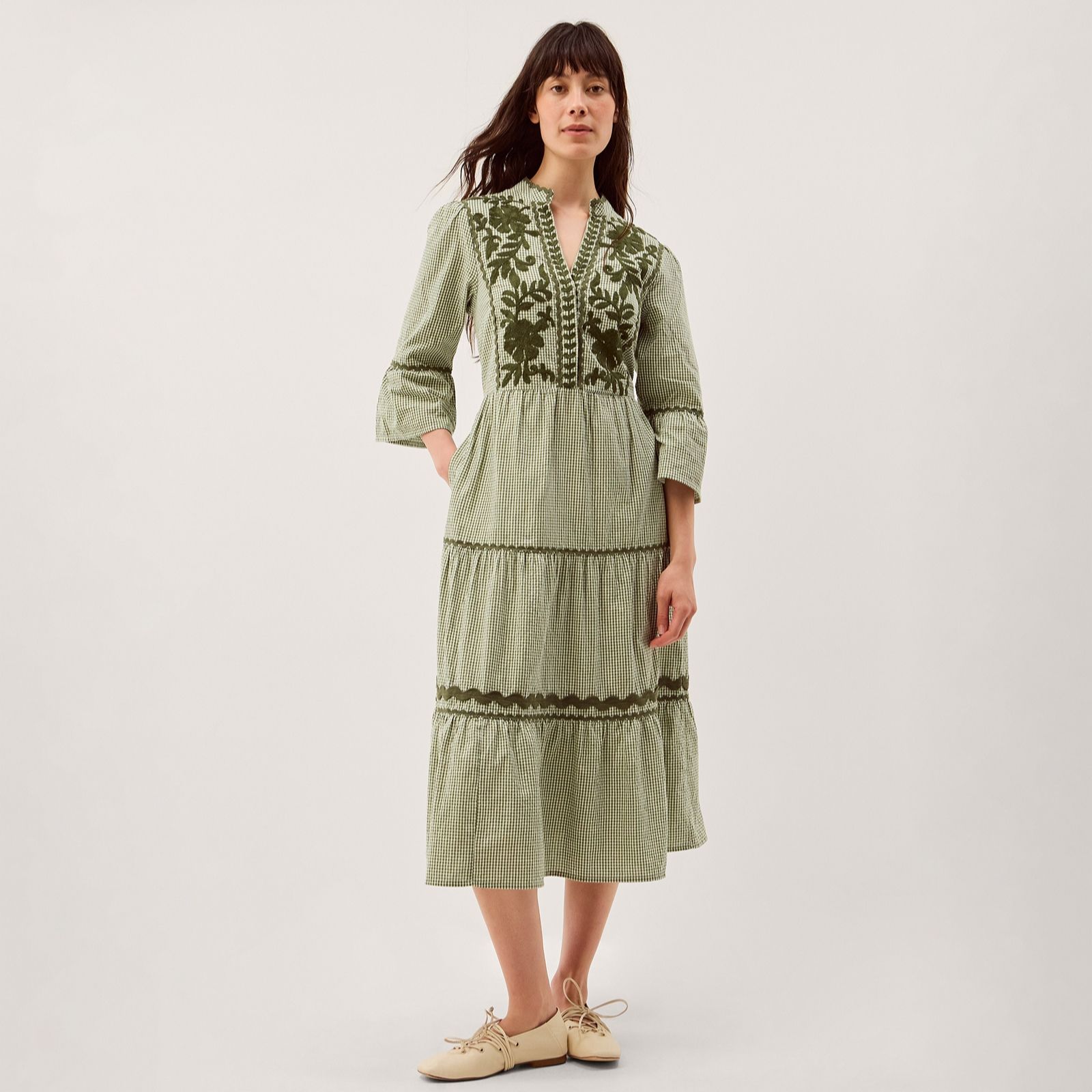 Monsoon Gaia Gingham Dress