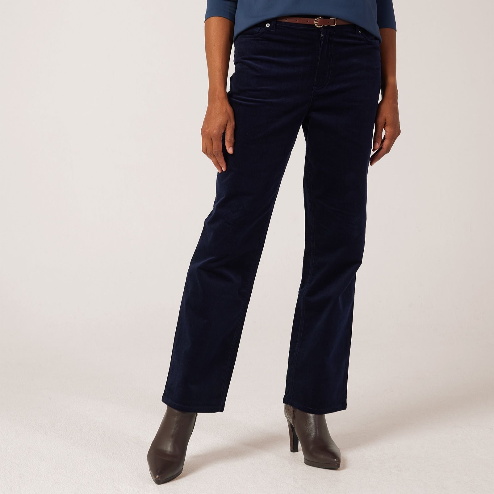 Ruth Langsford Straight Leg Cord Trousers Petite