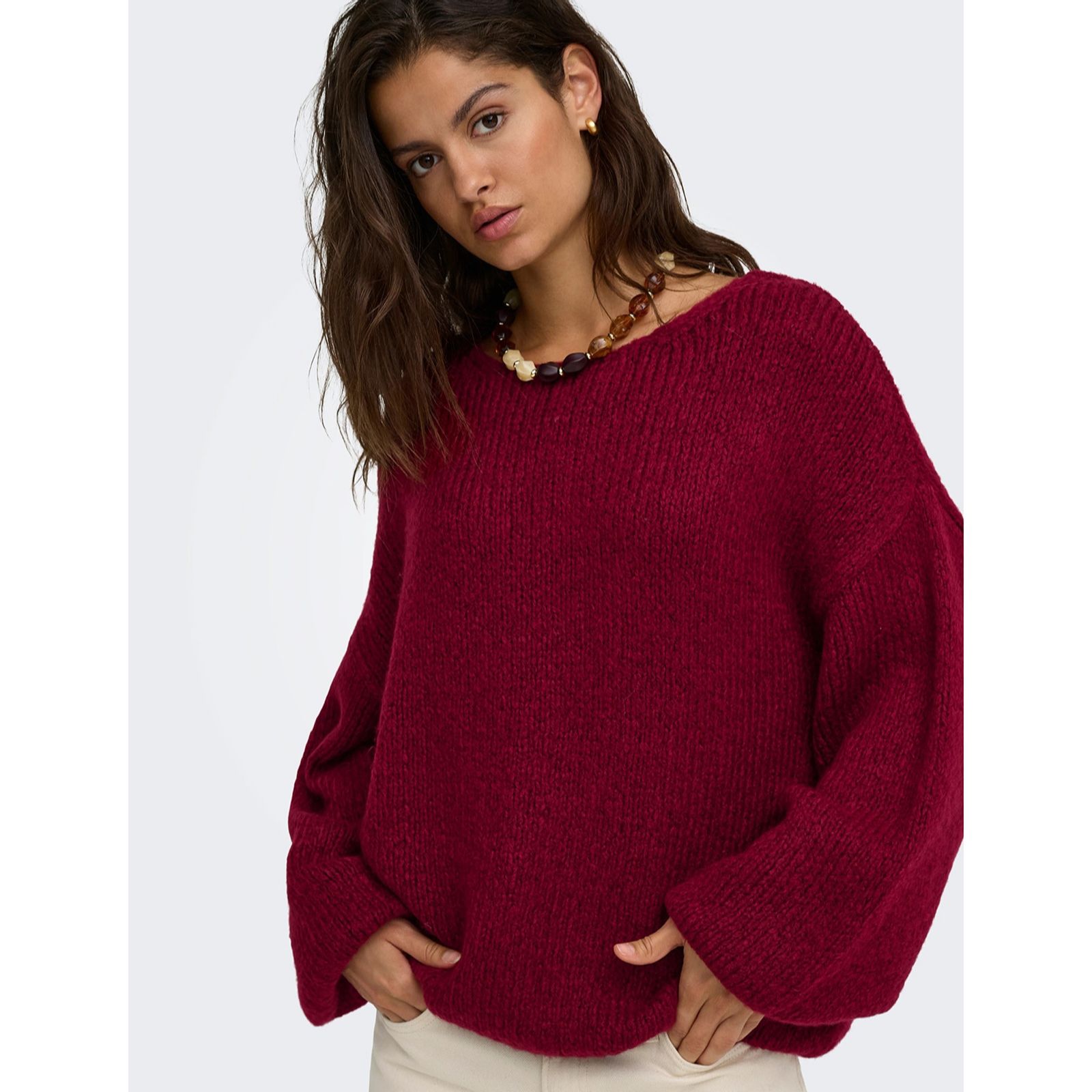 JDY Dinea V-Neck Knitted Jumper