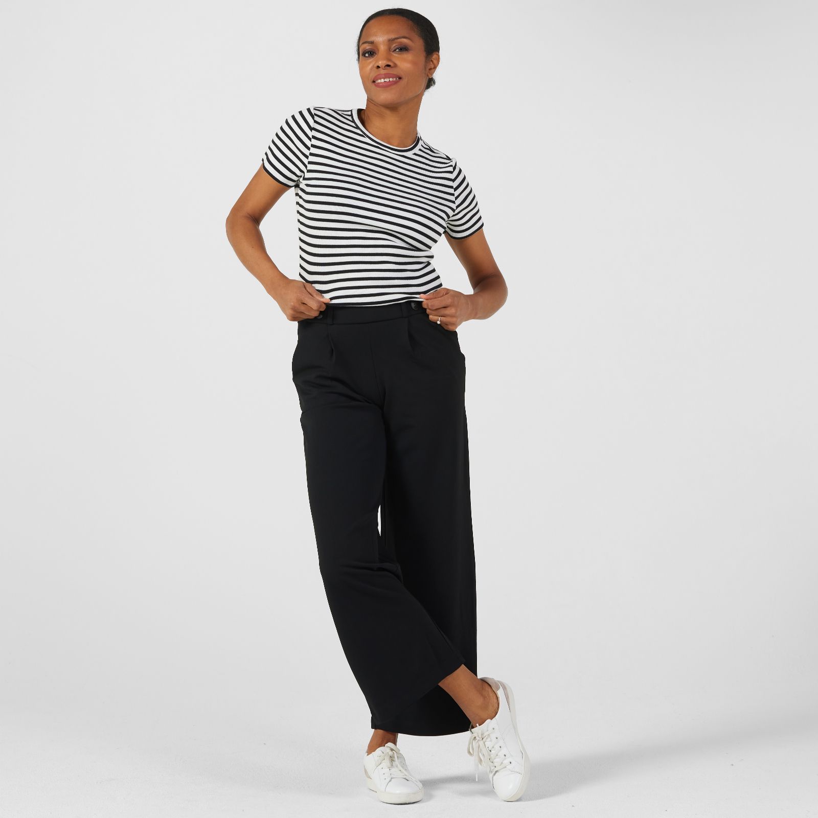 JDY Solar Stripe Top - QVC UK