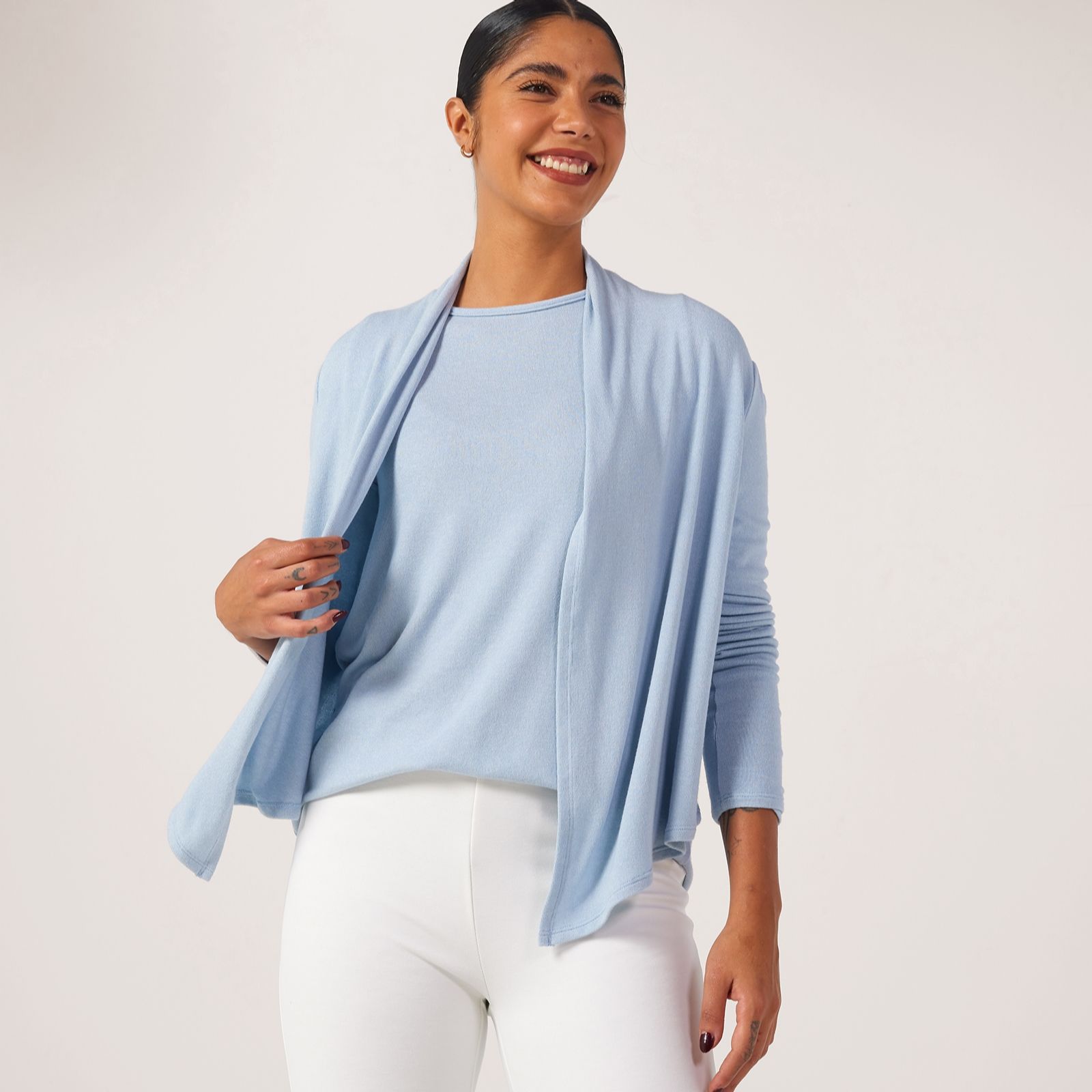 Kim & Co Fine Sweater Knit Long Sleeve Bolero