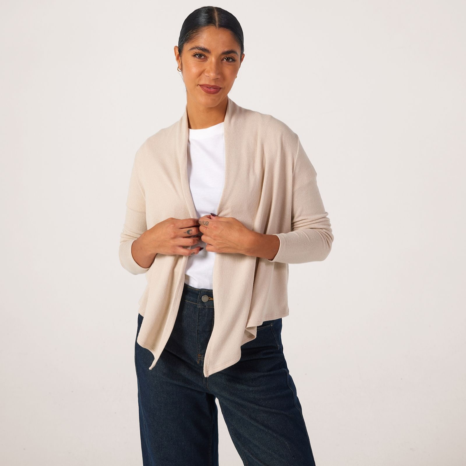 Kim & Co Fine Sweater Knit Long Sleeve Bolero