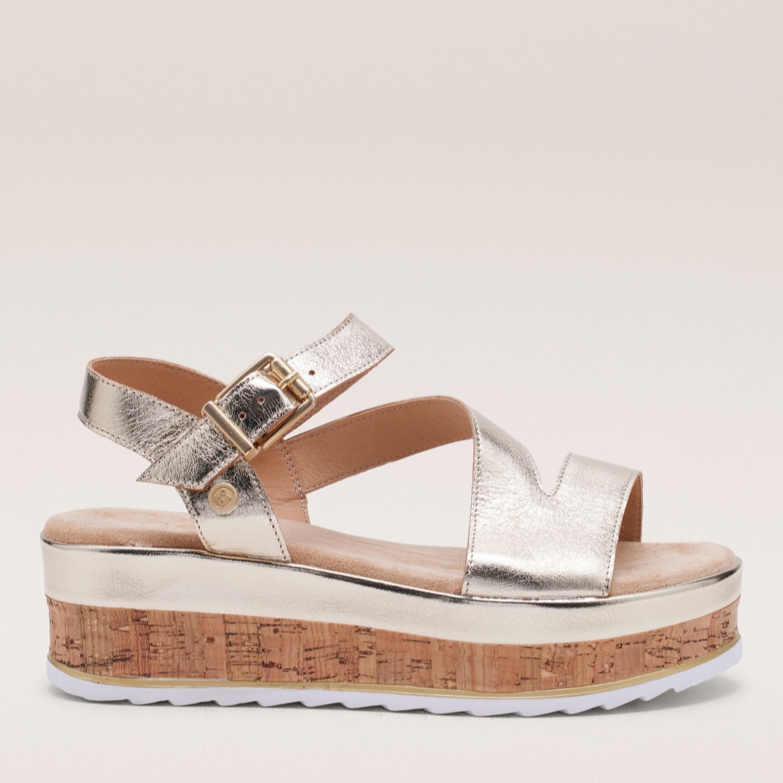 Outlet Moda In Pelle Pepper Wedge Leather Sandal