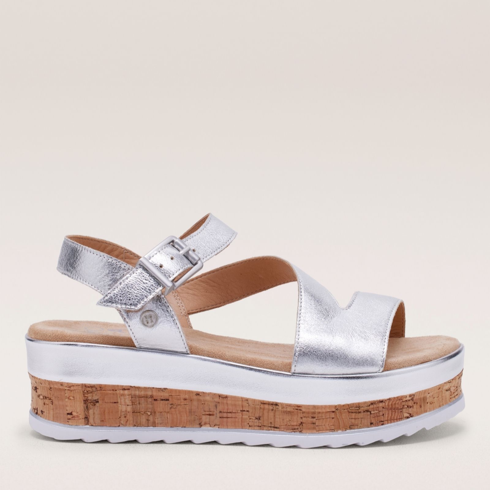 Outlet Moda In Pelle Pepper Wedge Leather Sandal