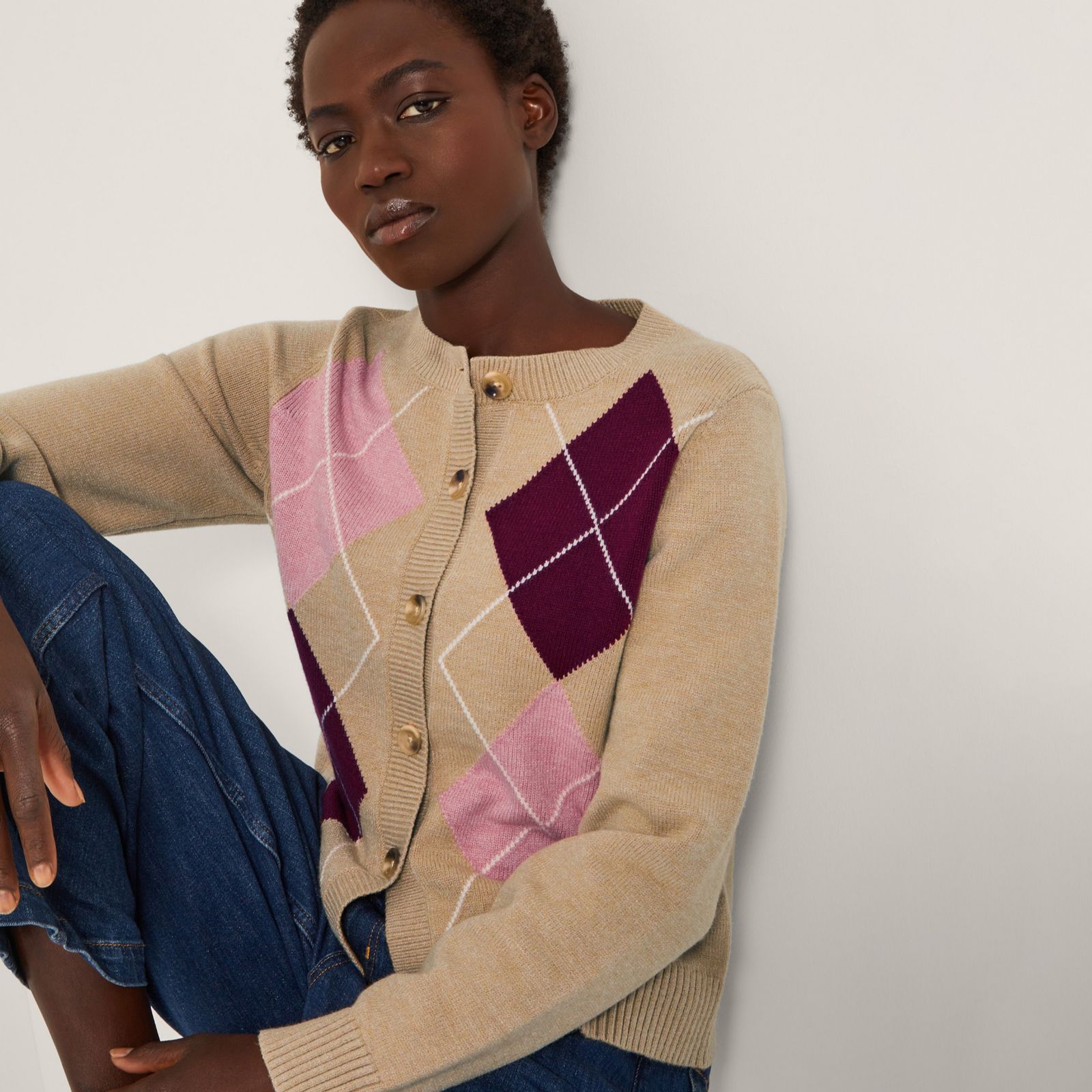 Monsoon Anne Argyle Cardigan