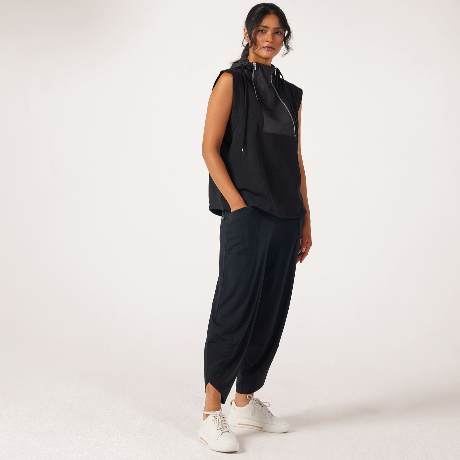 Malissa J Tulip Shape Trousers With Panel Details