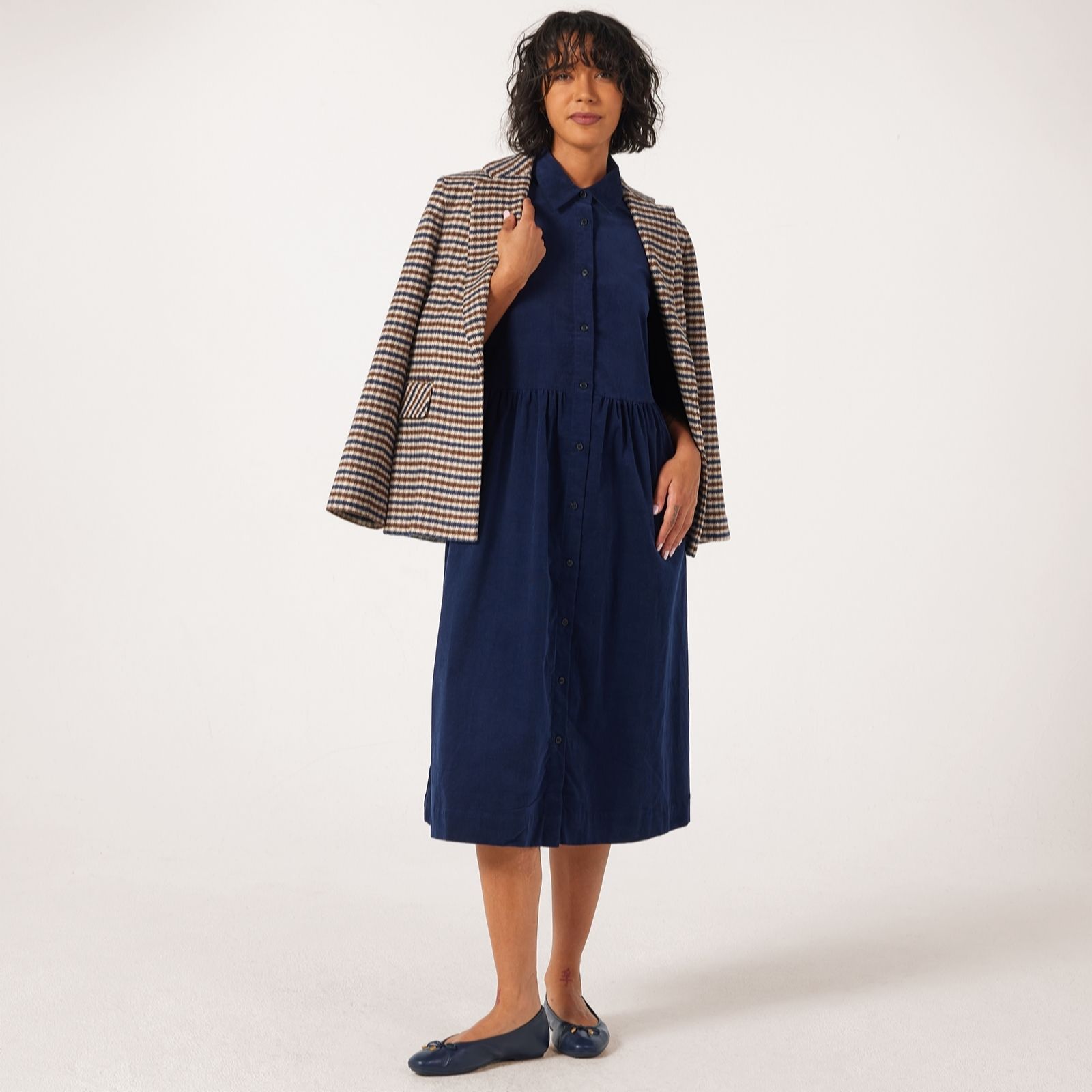 Masai Copenhagen Nynisla Corduroy Shirt Style Dress