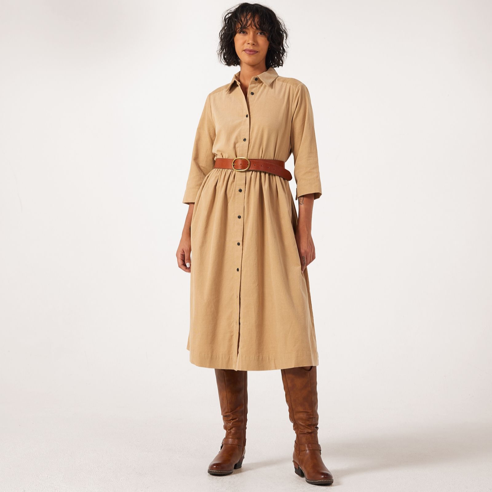 Masai Copenhagen Nynisla Corduroy Shirt Style Dress