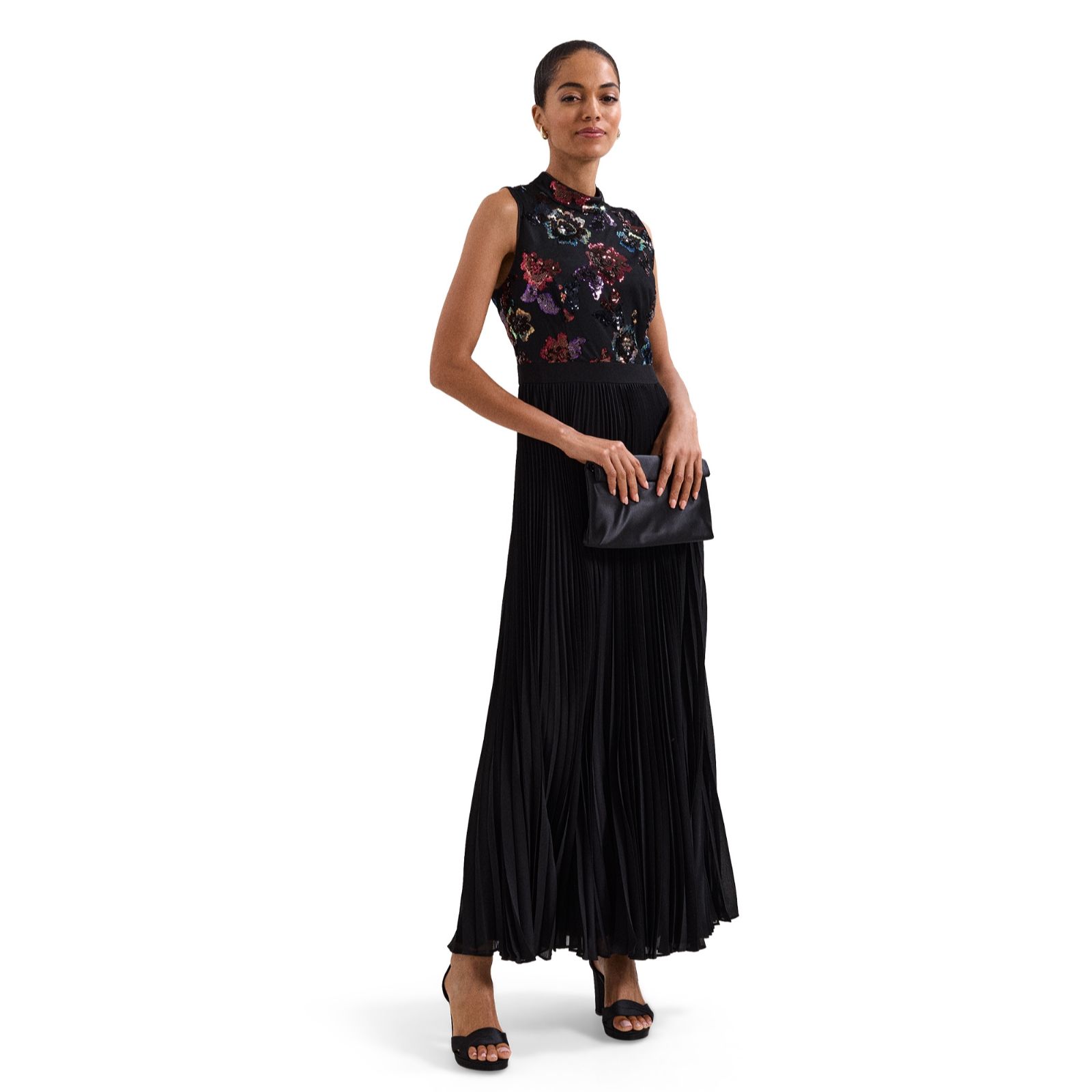 Phase Eight Lela Sequin Bodice Maxi Dress Standard