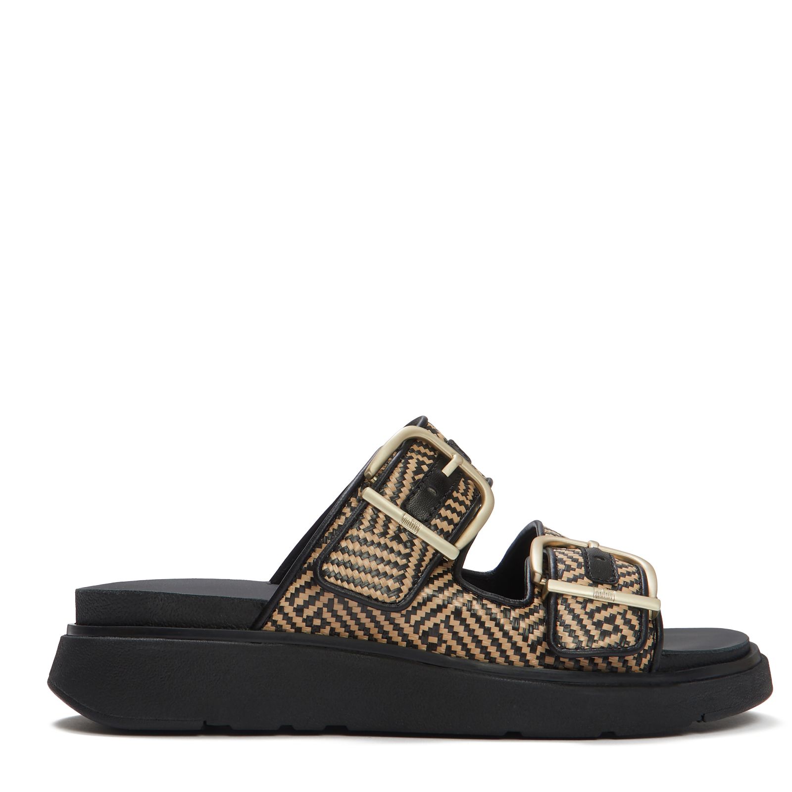 Fitflop Gen-FF Buckle Graphic-Weave Two-Bar Slides