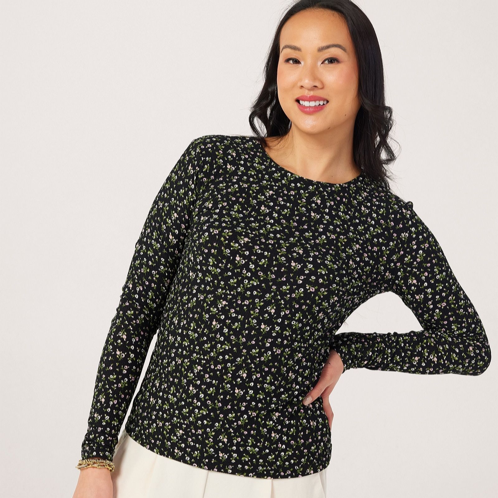 JDY Bowie Printed Stretch Top