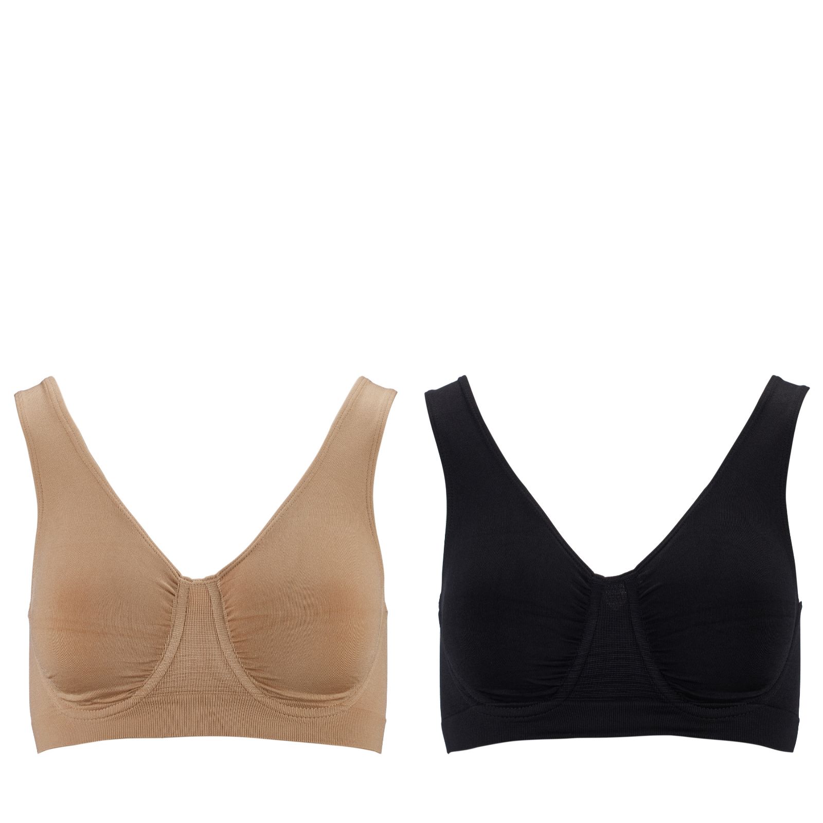 Rhonda Shear Divine Seamless Underwire Bra 2 Pack