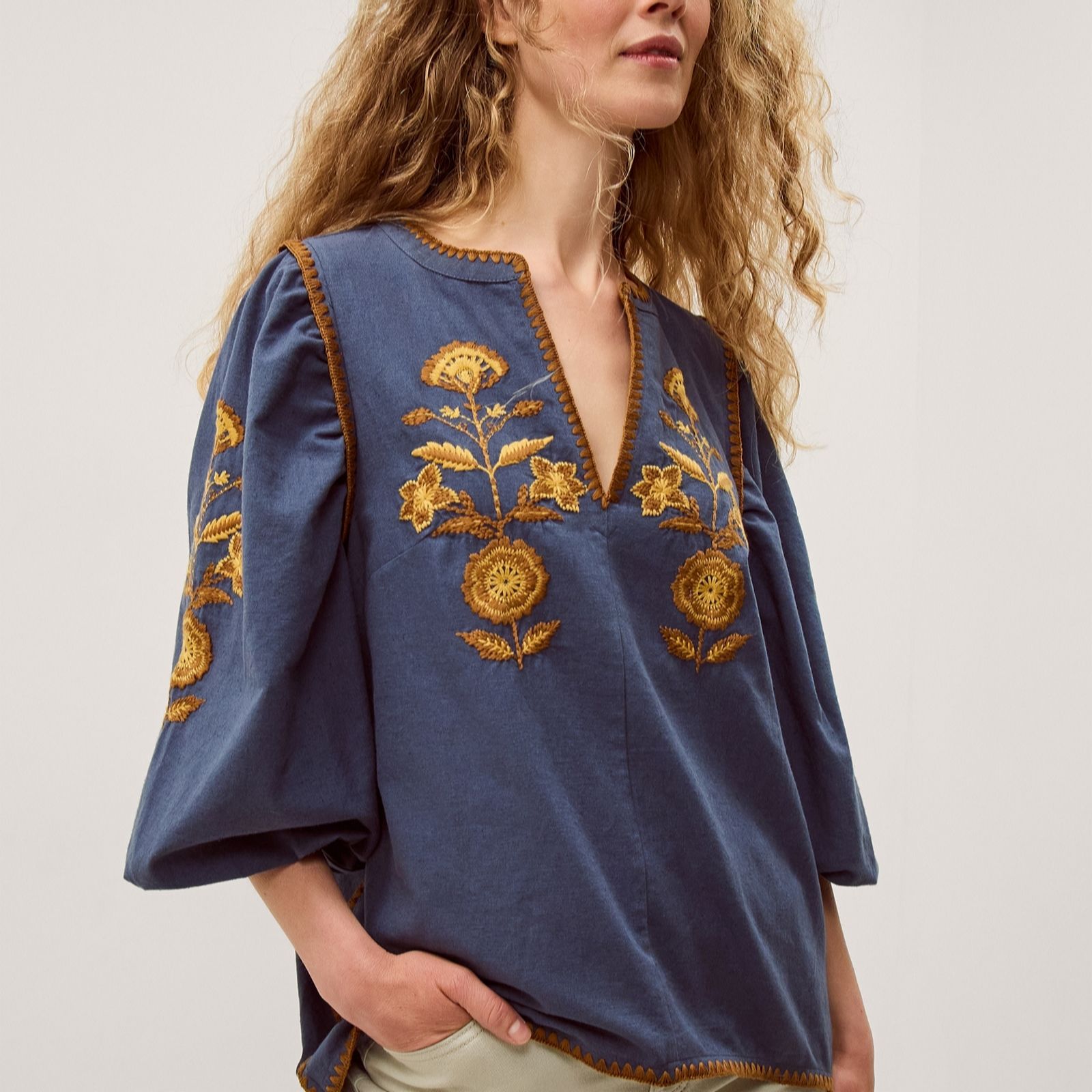 Monsoon Bella Embroidered Top