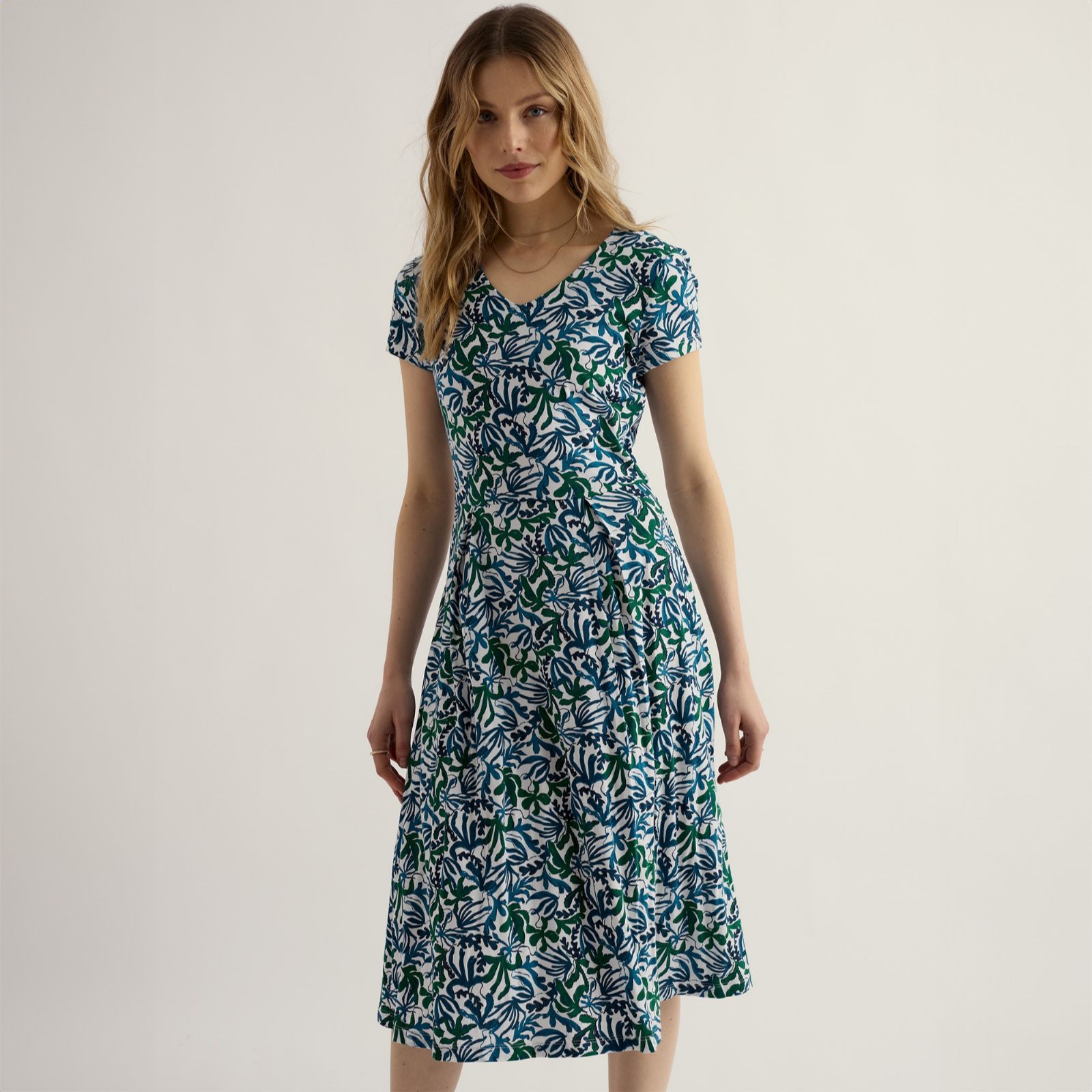 Seasalt Cornwall Short Sleeve Pier View Dress