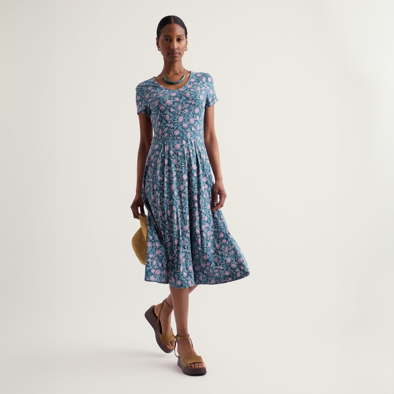 Seasalt Cornwall Short Sleeve Pier View Dress