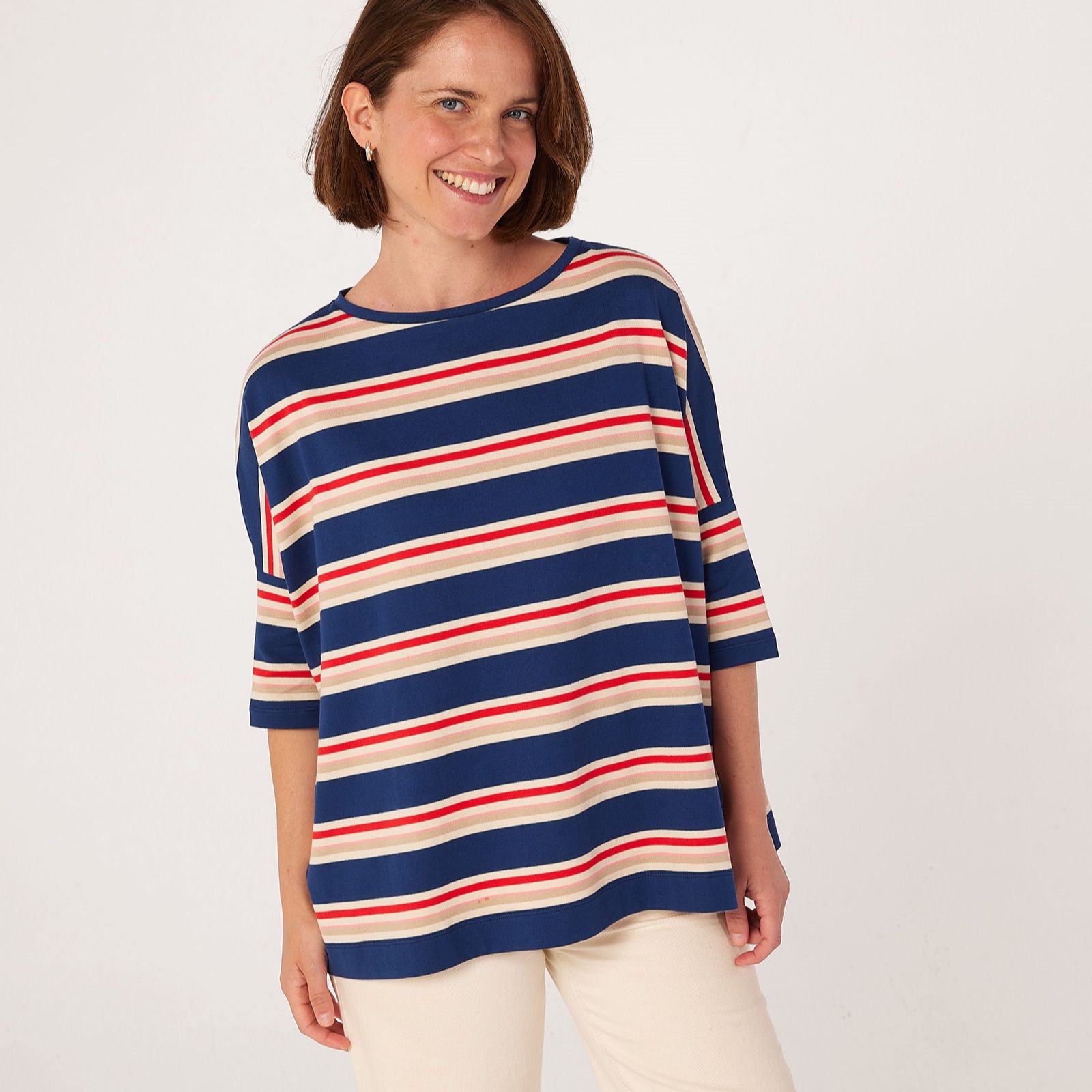 Masai Copenhagen Dinastra 100% Cotton Jersey Stripe Top