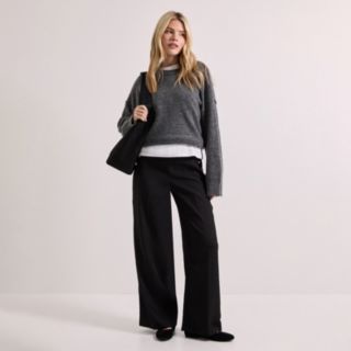 Dorothy Perkins Military Button Detail Wide Leg Trouser