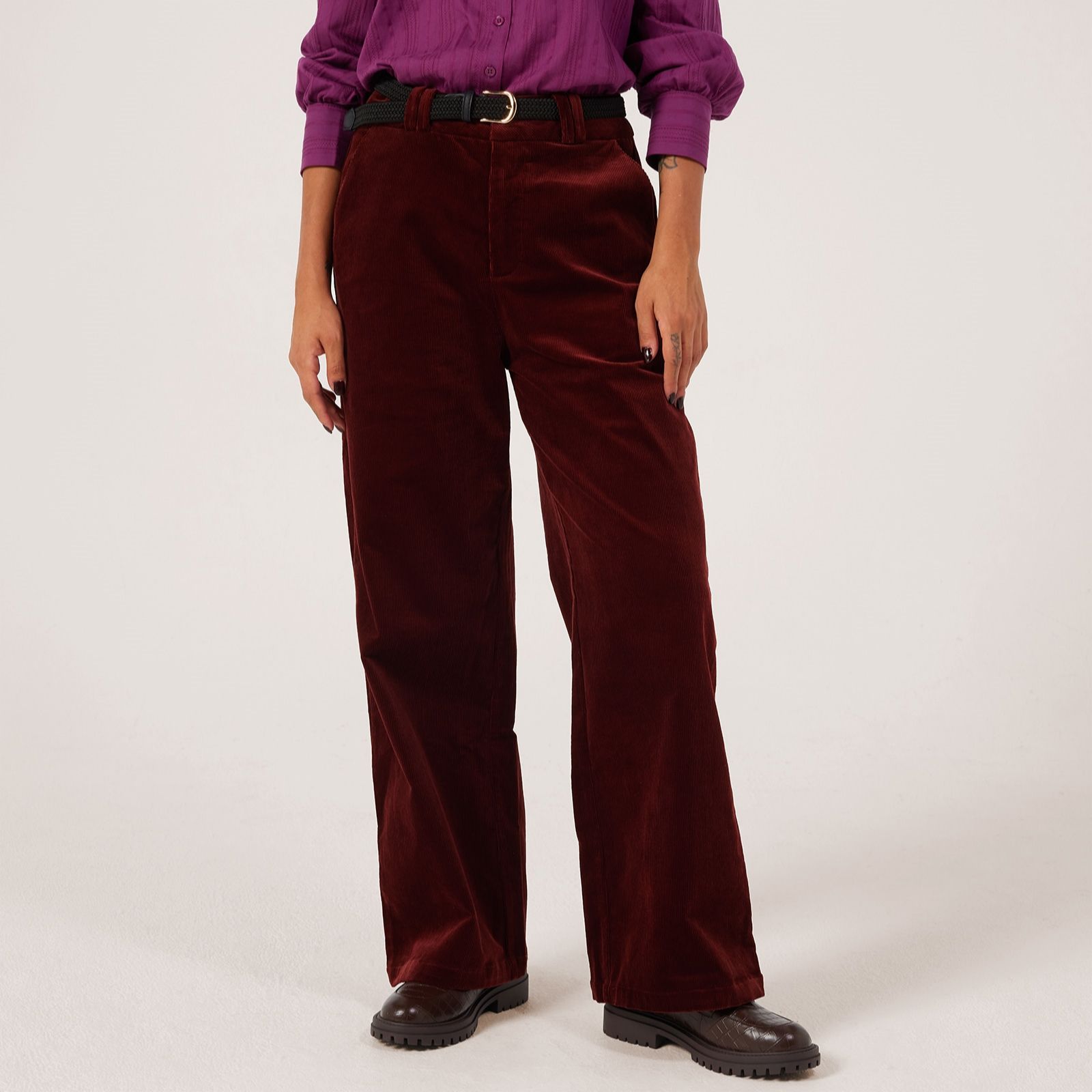 Ben de Lisi Corduroy Wide Leg Trouser Petite