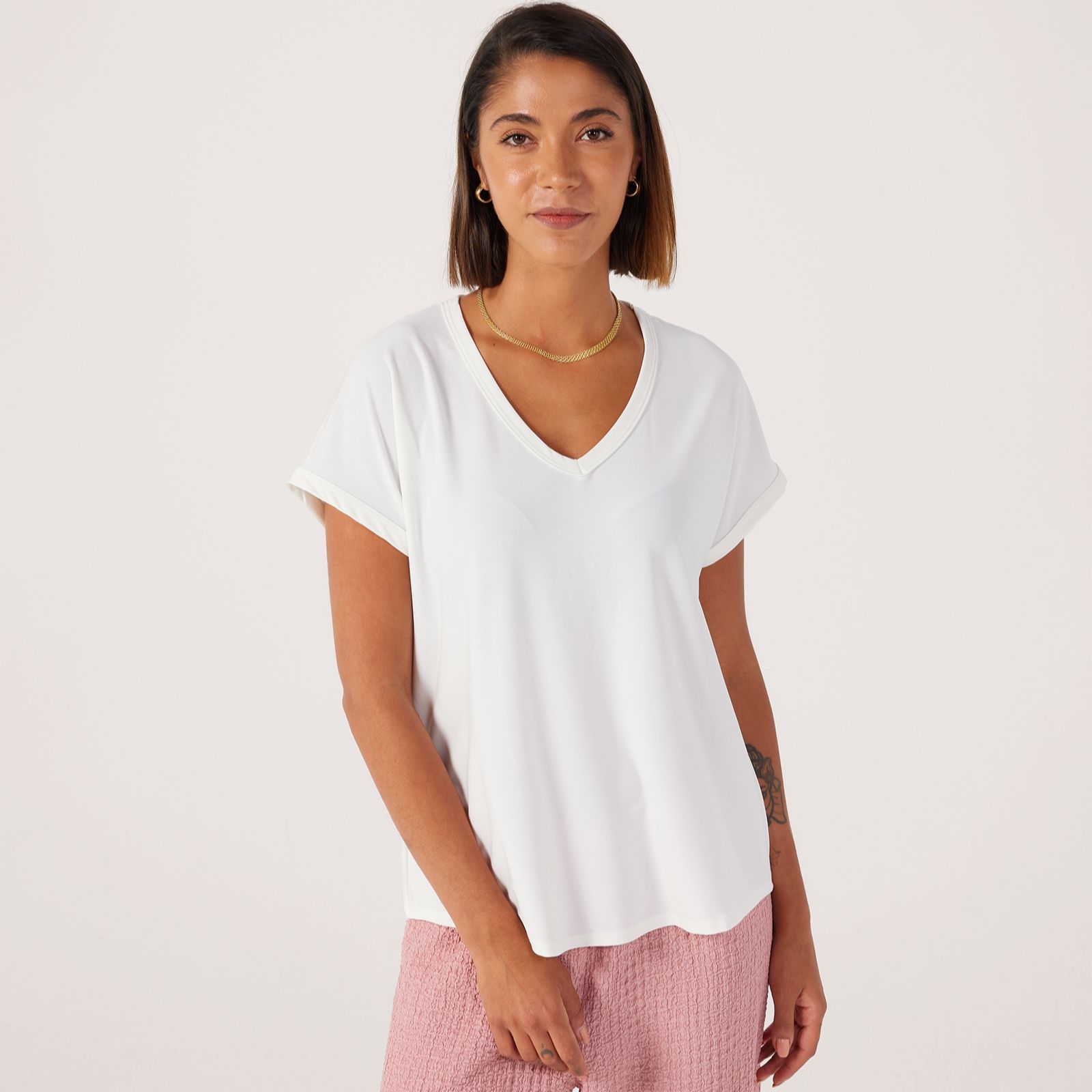 Kim & Co Brazil Jersey Short Dolman Sleeve Top
