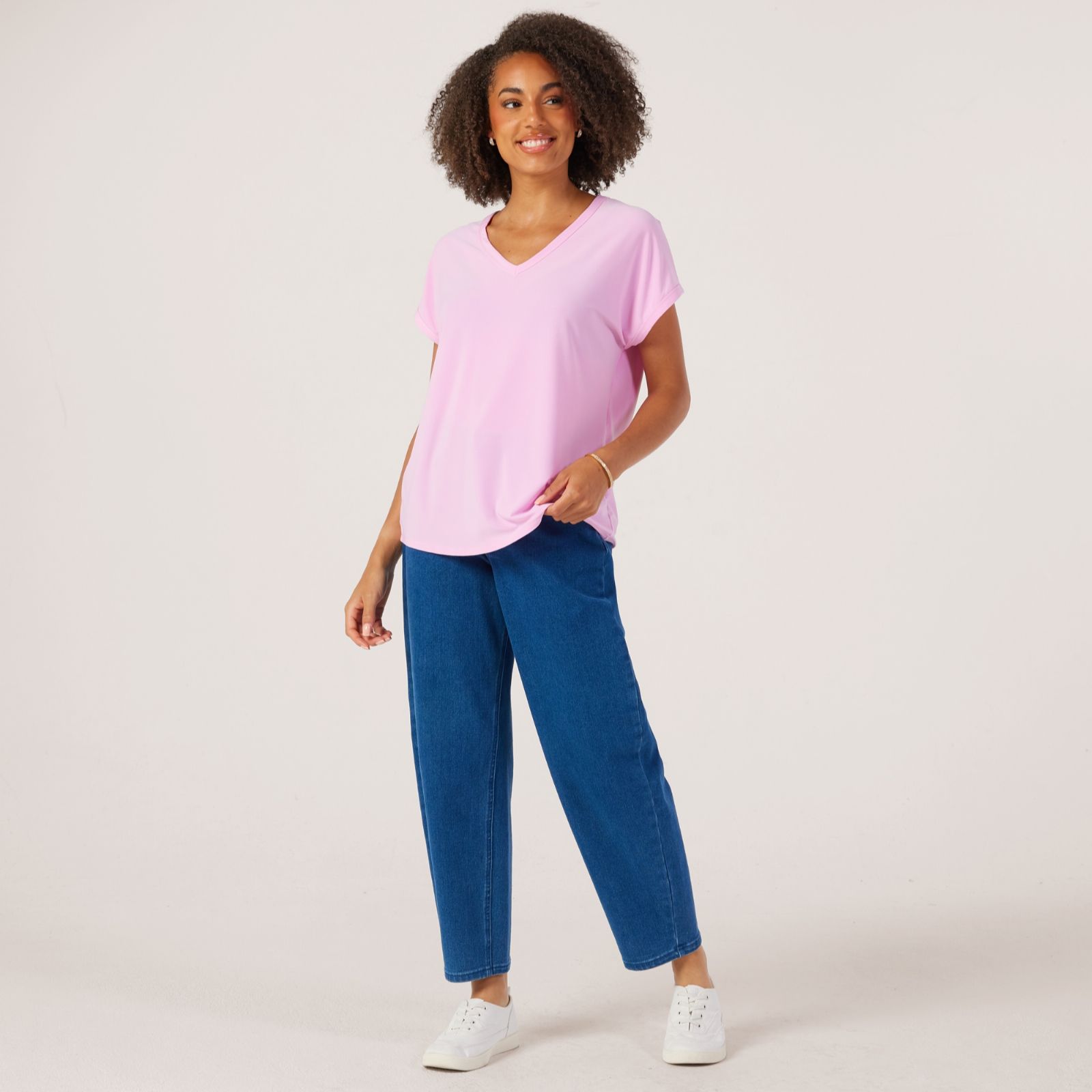 Kim & Co Brazil Jersey Short Dolman Sleeve Top