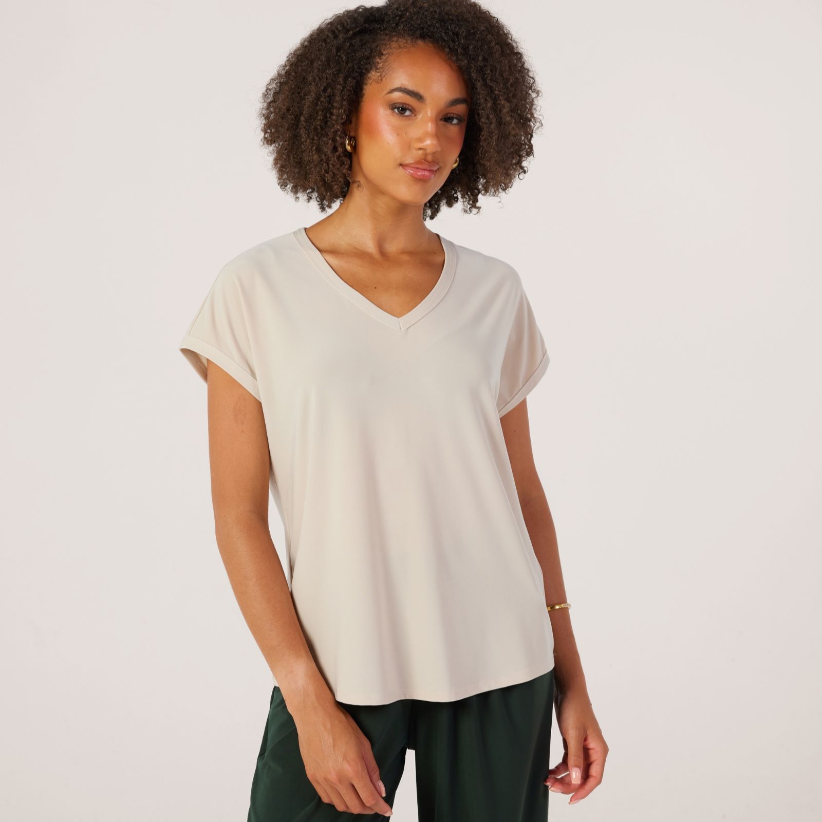 Kim & Co Brazil Jersey Short Dolman Sleeve Top