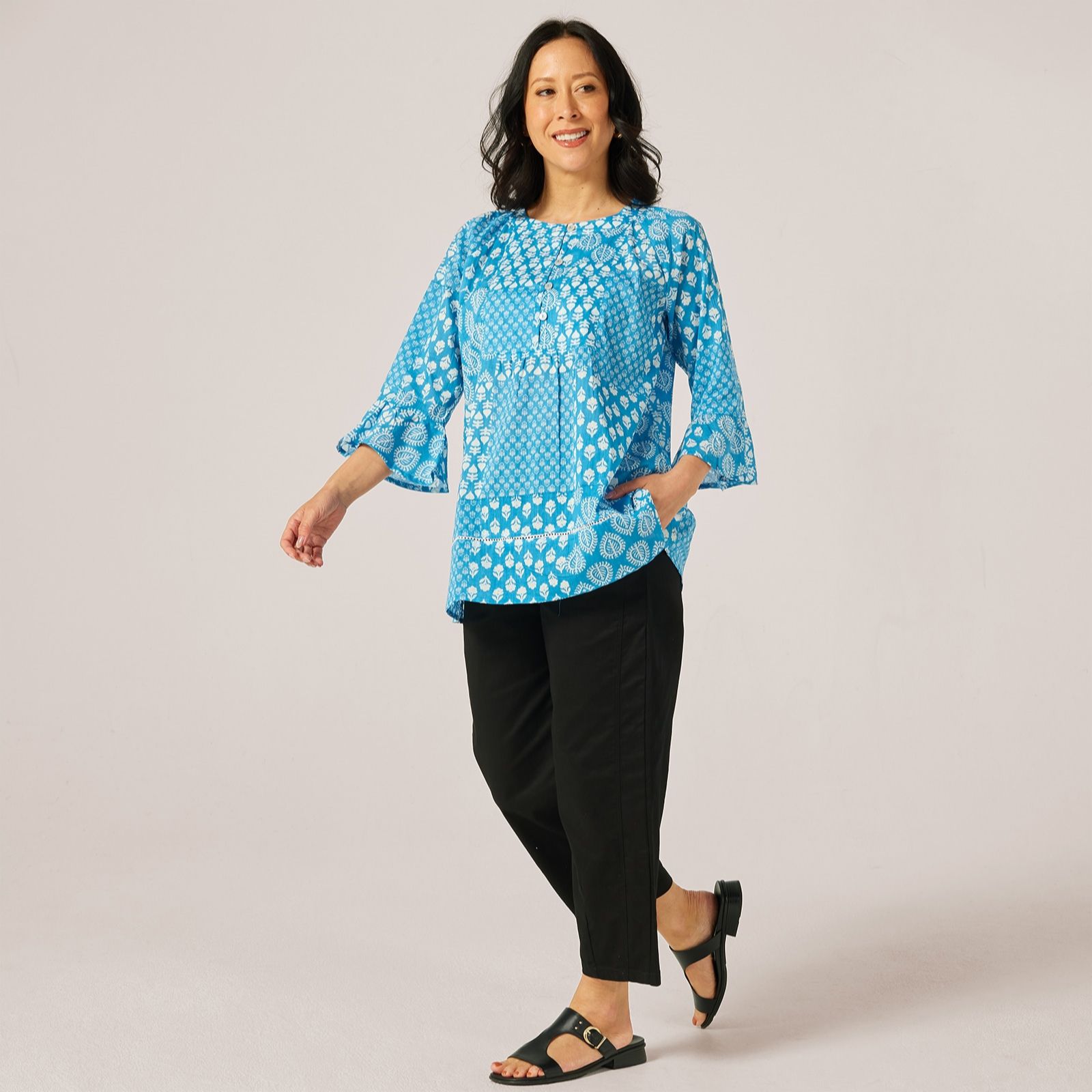 Izabel London Patchwork Blouse