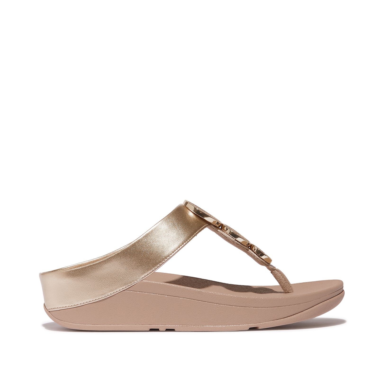 Outlet Fitflop Halo Bead-circle Metallic Toe Post Sandals