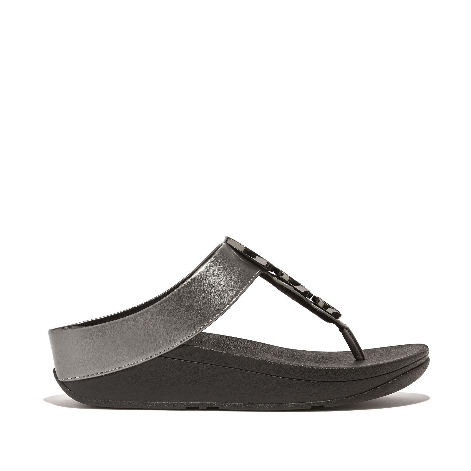 Outlet Fitflop Halo Bead-circle Metallic Toe Post Sandals