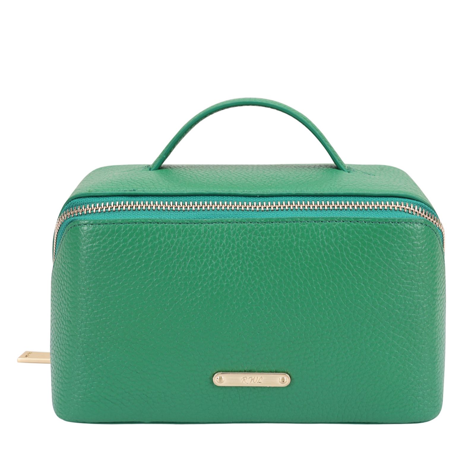 Ruth Langsford Lay Flat Leather Make Up Bag