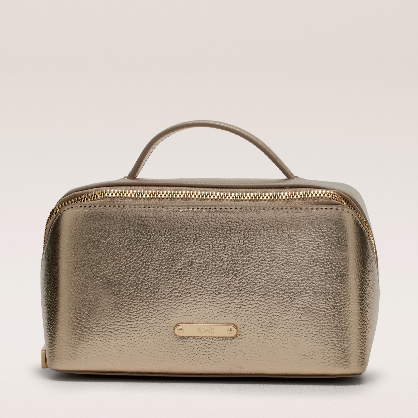 Ruth Langsford Lay Flat Leather Make Up Bag