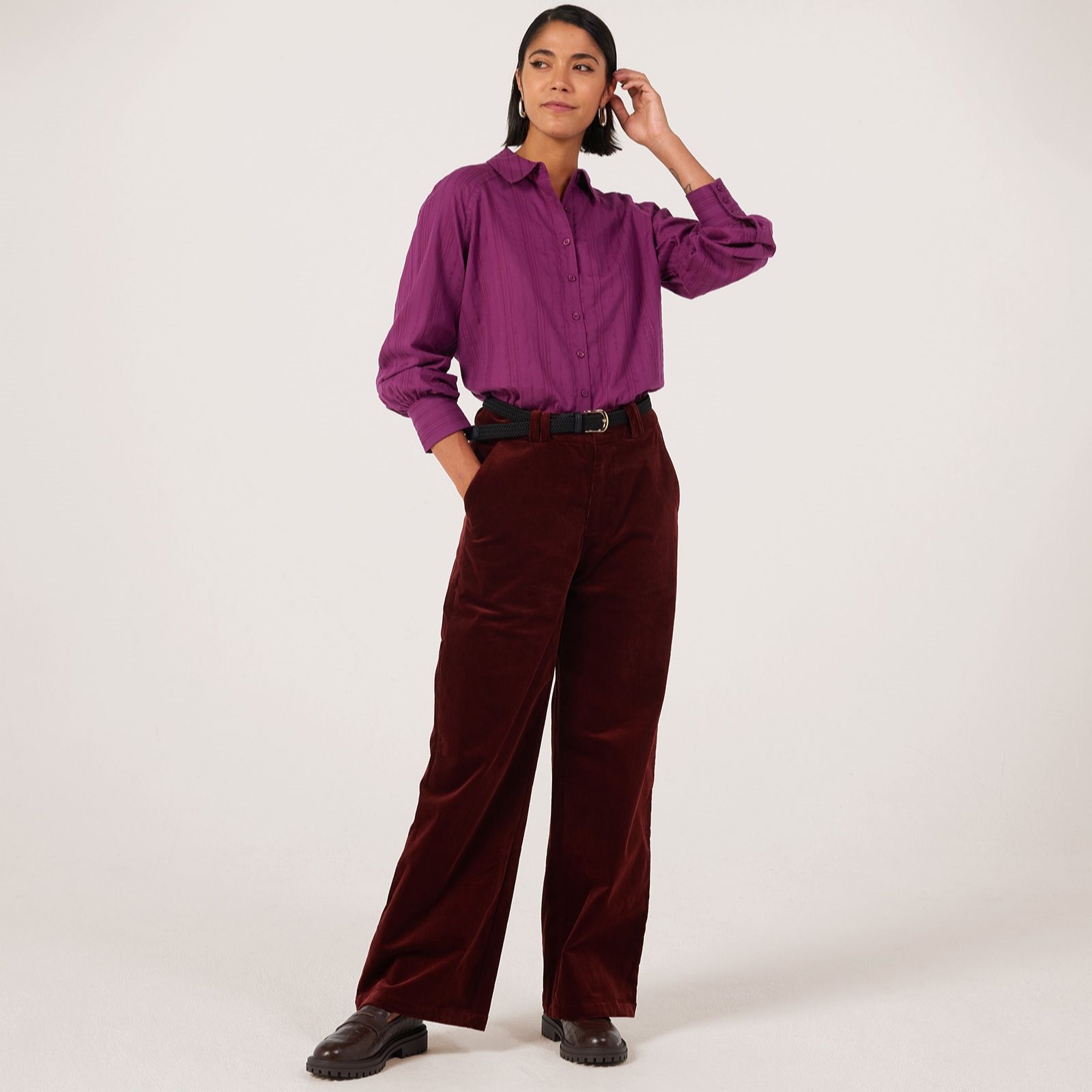 Ben de Lisi Corduroy Wide Leg Trouser Standard