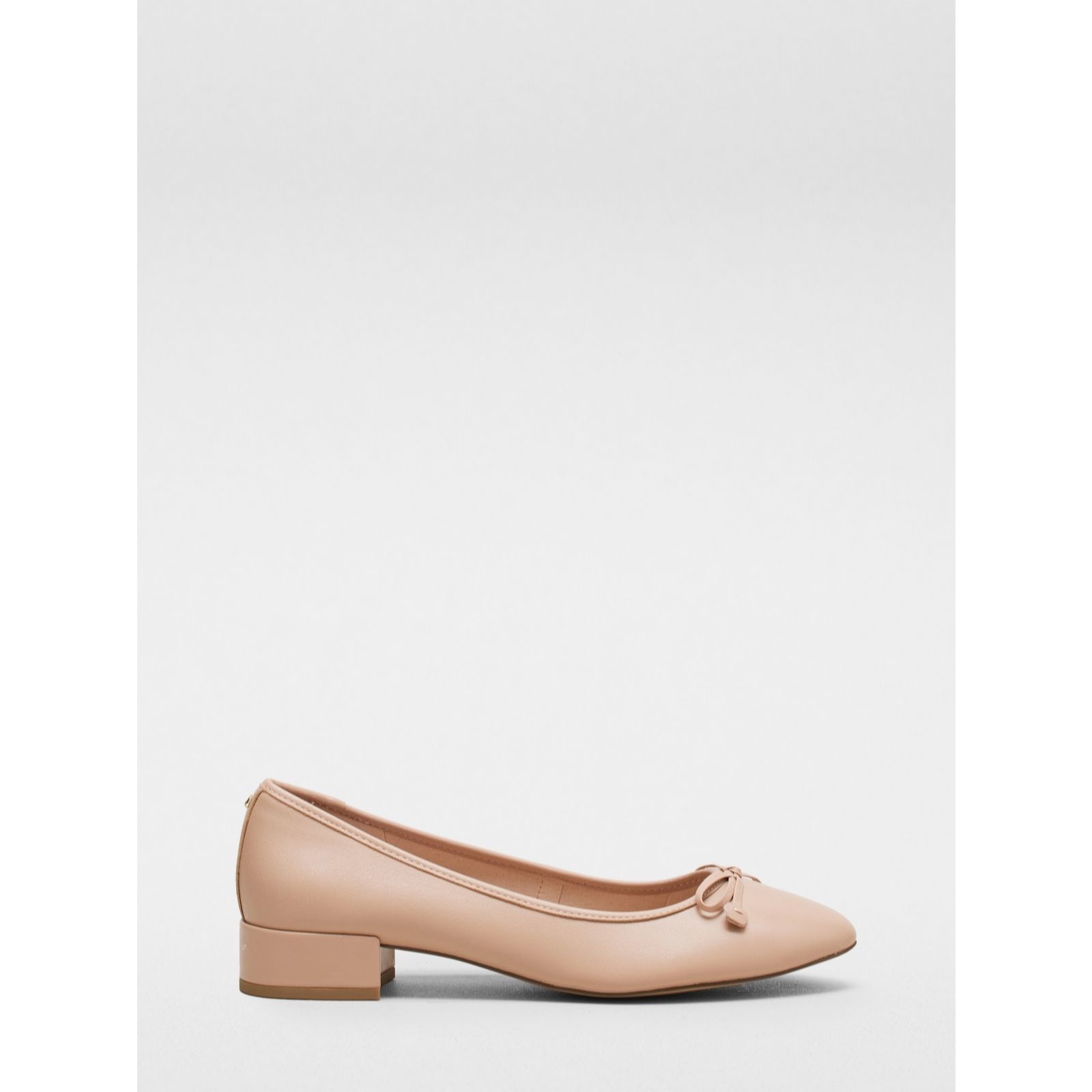 Outlet Dune London Hollies Leather Heeled Ballet Pump