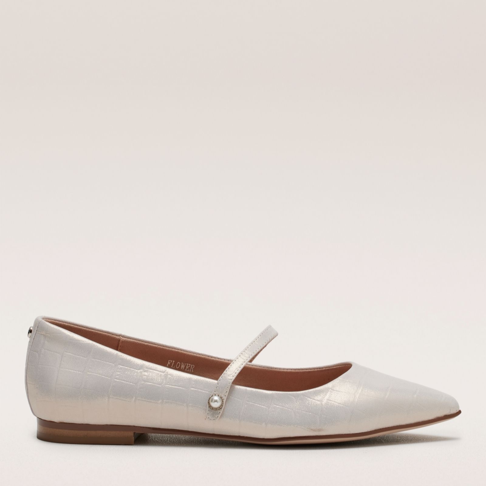 Outlet Moda In Pelle Flower Shoe