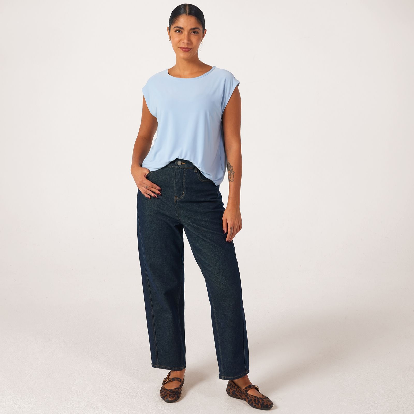 Kim & Co Deluxe Brazil Jersey Blouson Top