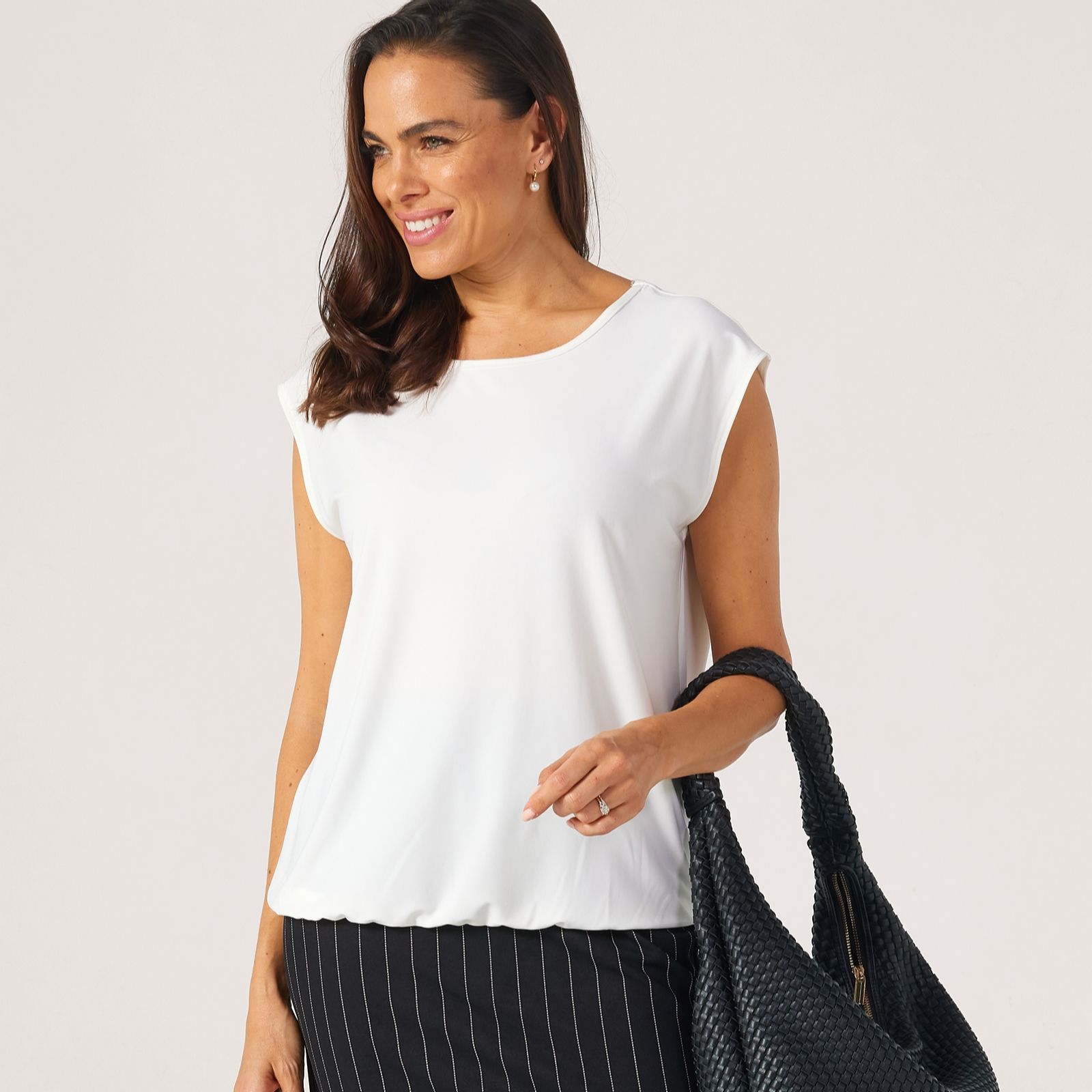 Kim & Co Deluxe Brazil Jersey Blouson Top