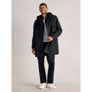 White Stuff Men's Wool-Blend Duffle Coat