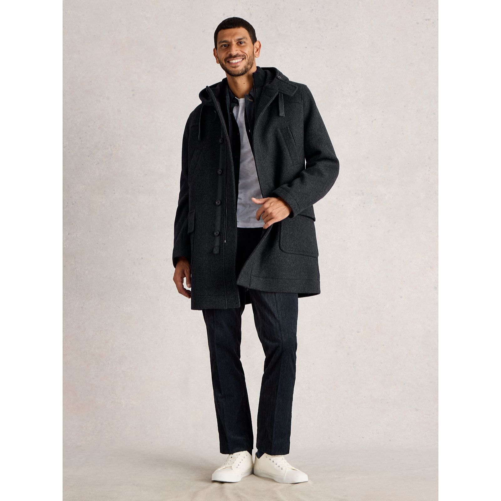 White Stuff Men's Wool Duffel Coat