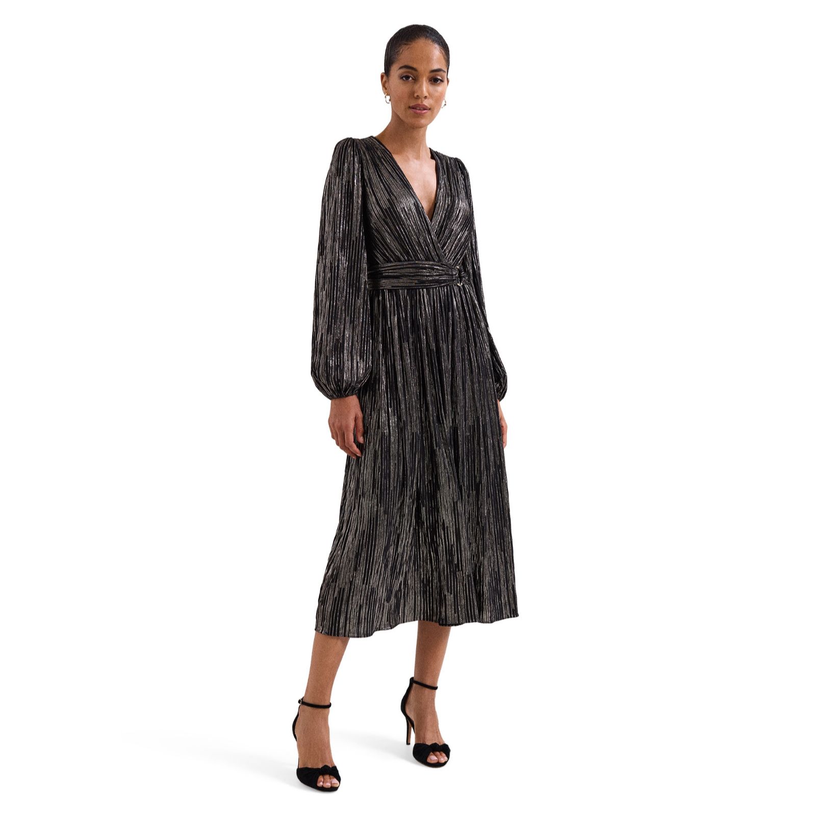 Phase Eight Emre Stripe Midi Dress Standard