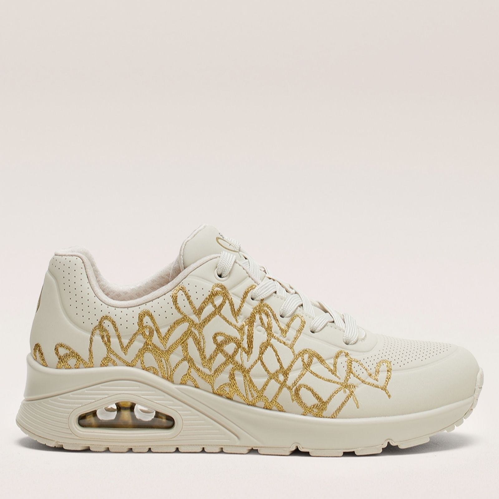Outlet Skechers Uno Golden Heart Lace-Up Trainer