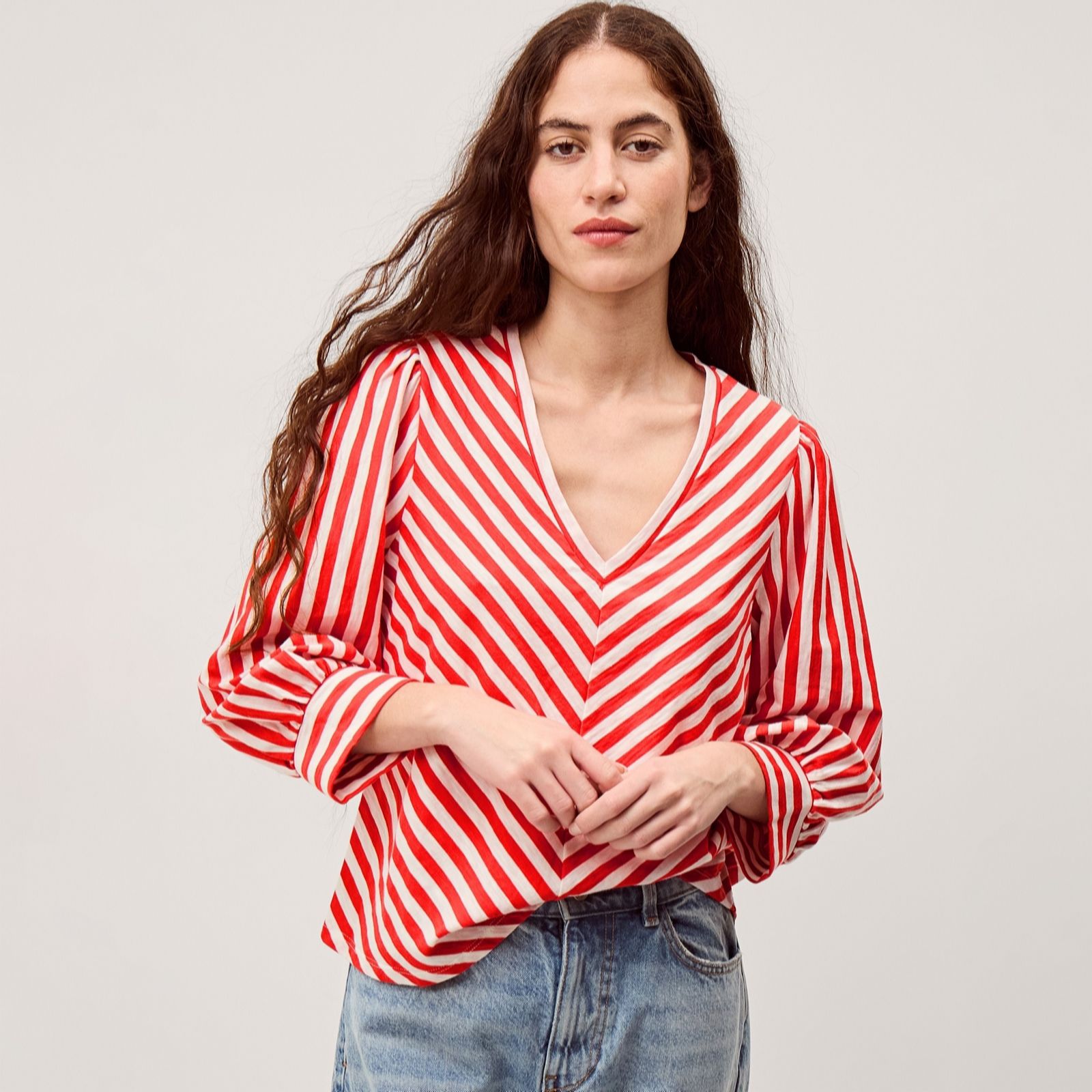 Monsoon Shaya Stripe Jersey Top