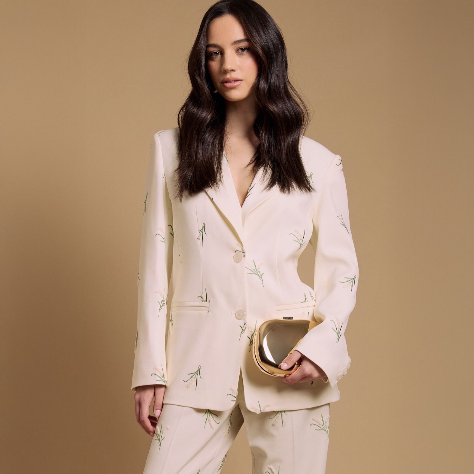 Oasis Floral Embroidered Tailored Blazer