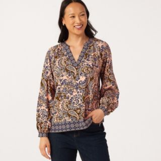 Ruth Langsford Nehru Collar Printed Blouse