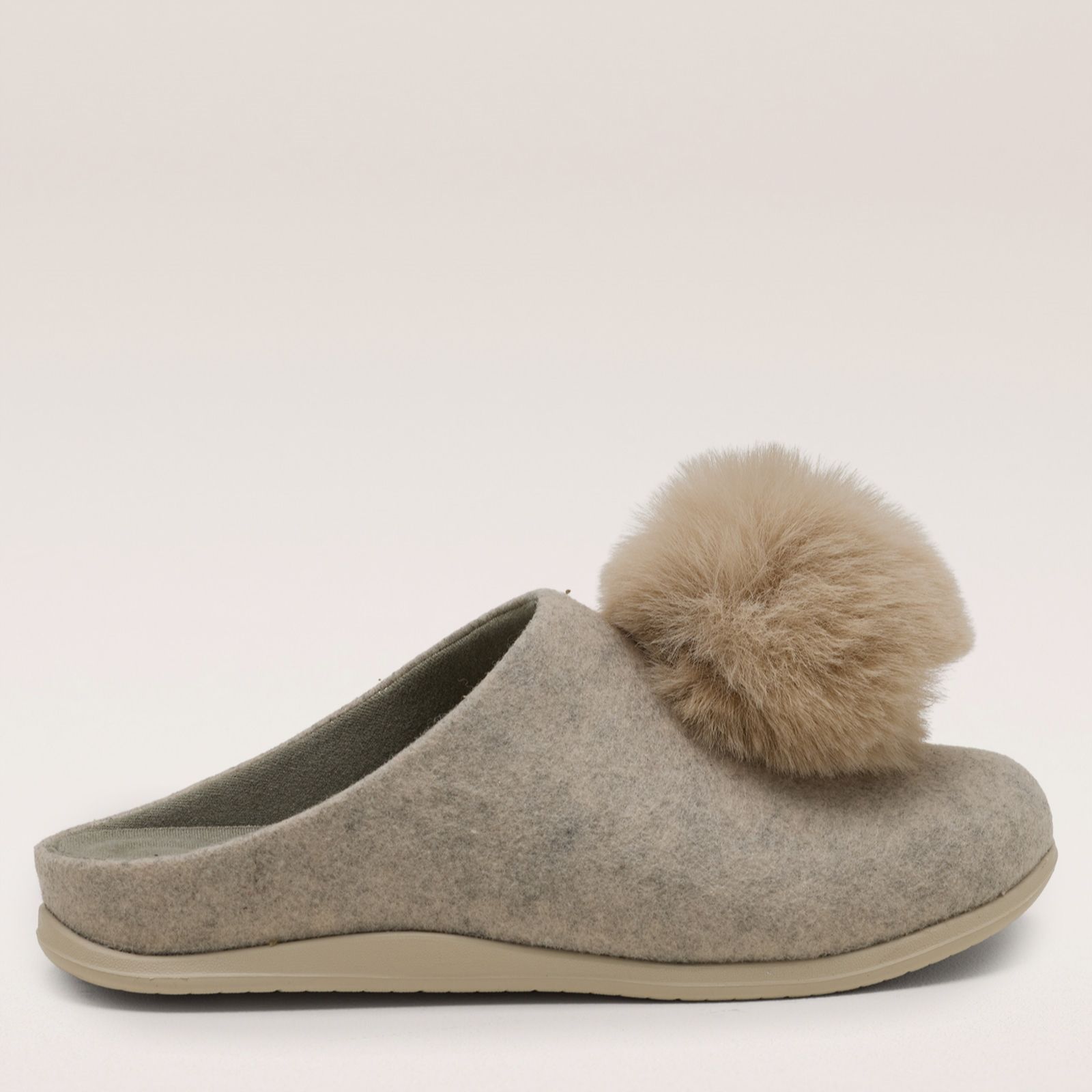 FitFlop IQ0Snug Felt Pom Pom Slipper