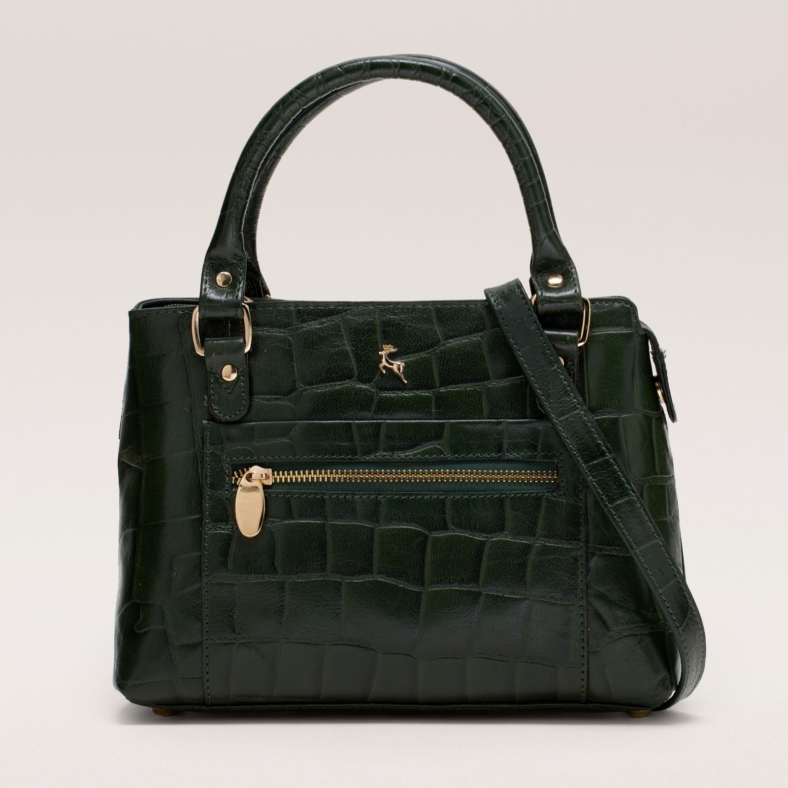 Ashwood Leather Croc Medium Multiway Bag