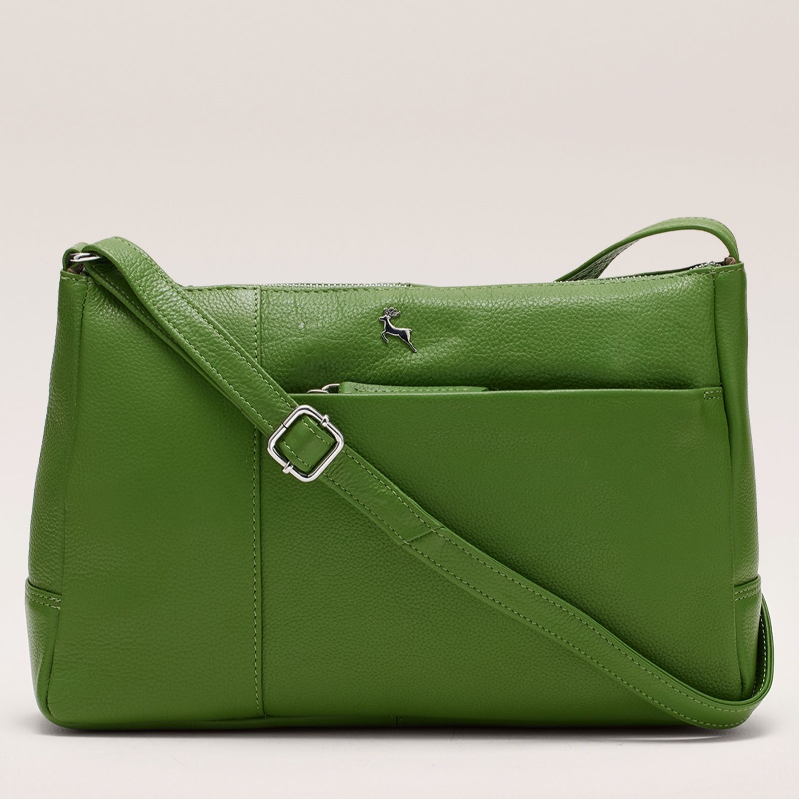 Ashwood Large Cross-Body Bag with Half Zip Pocket