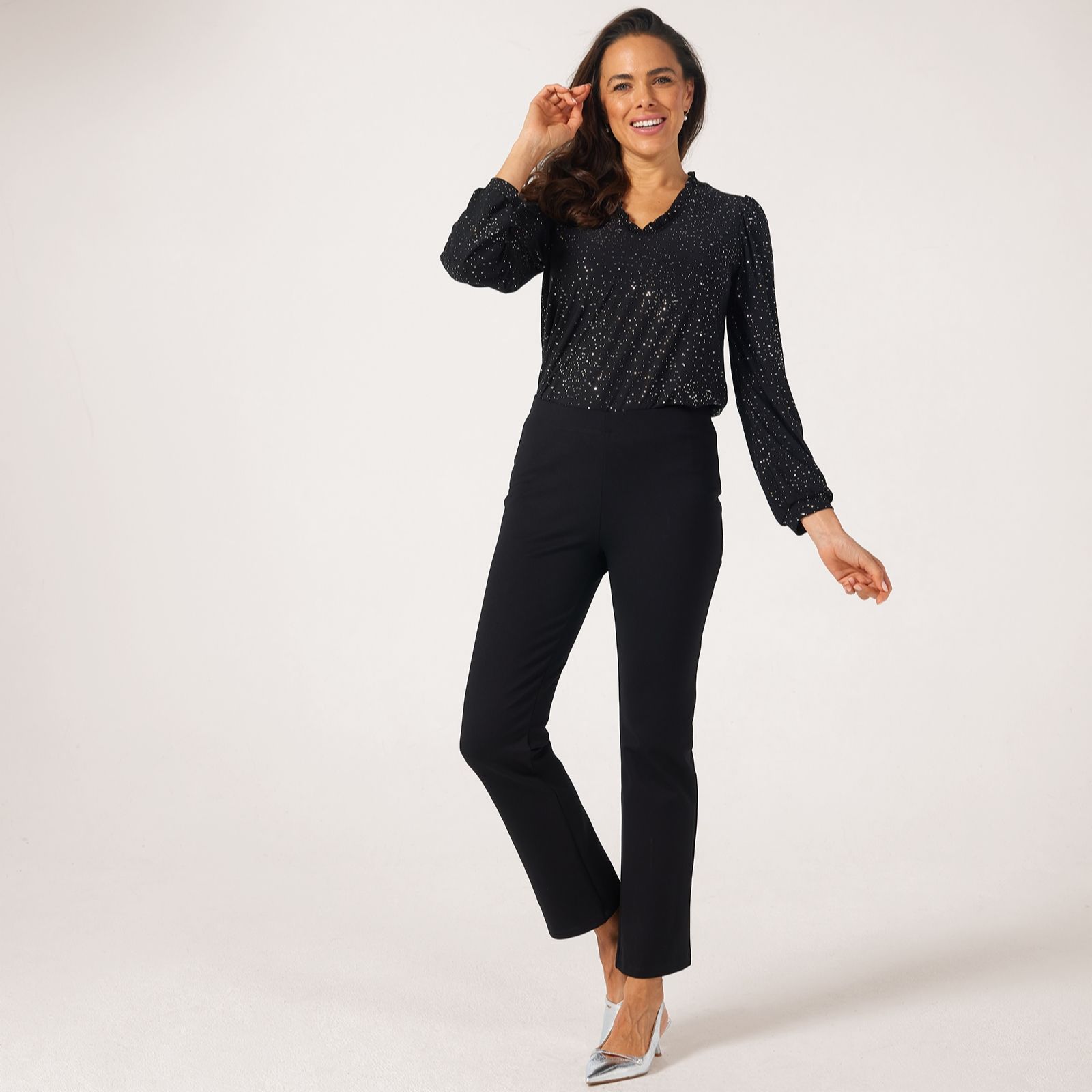 Kim & Co Stretch Ponte Narrow Leg Standard Trousers