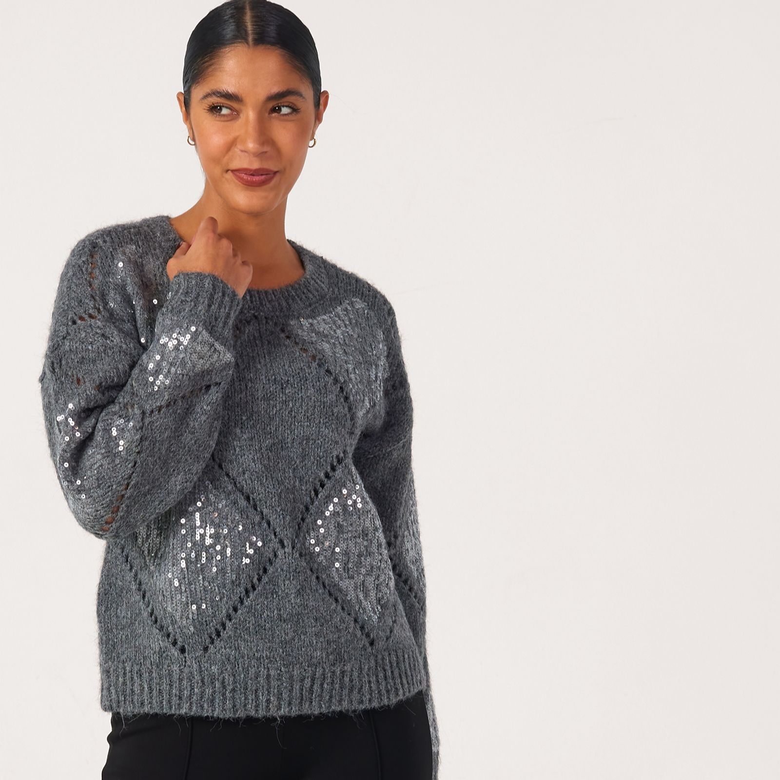 Only Kansas Sequin Detail Knitted Jumper