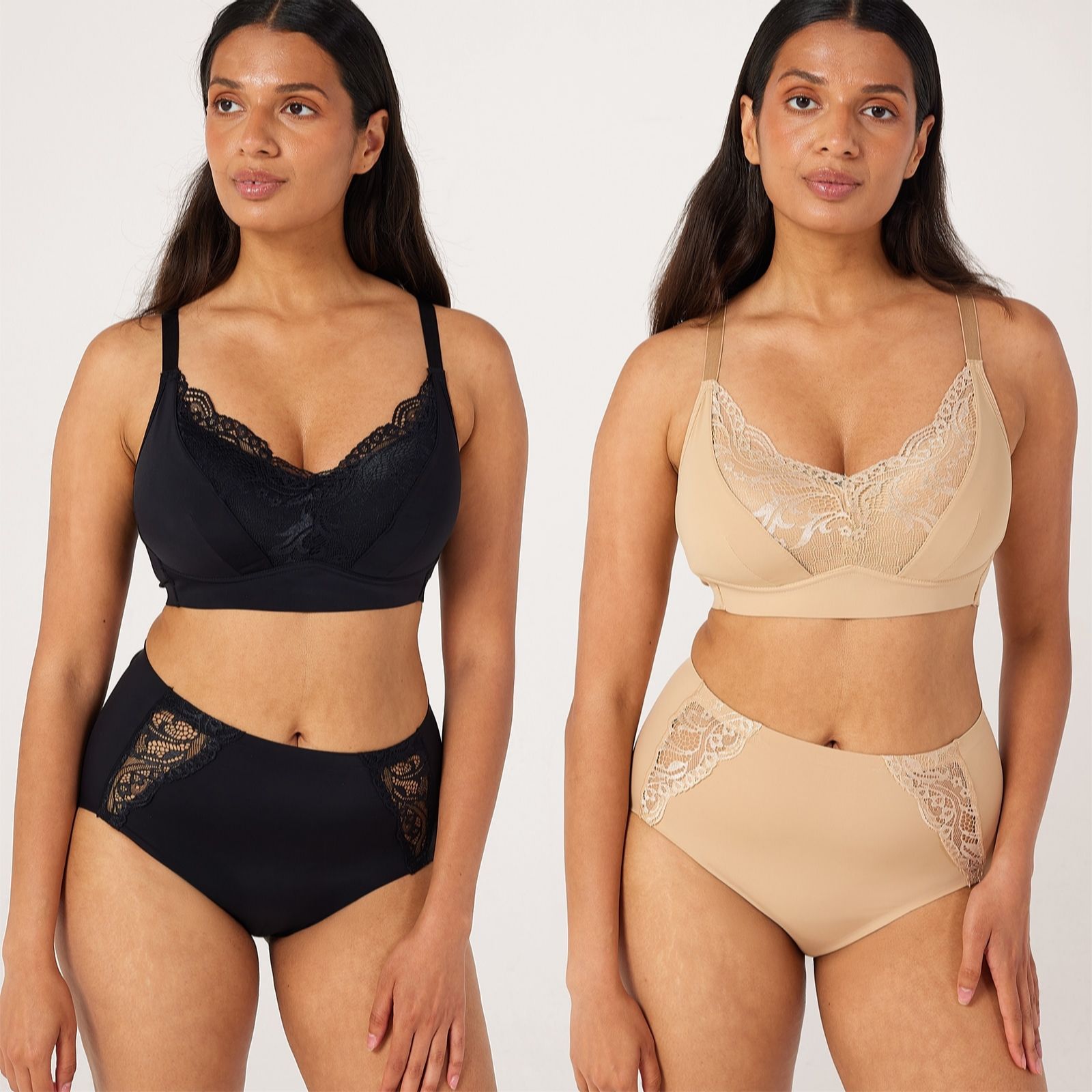Rhonda Shear 2 Pack Molded Cup Bra with Invisible Edge