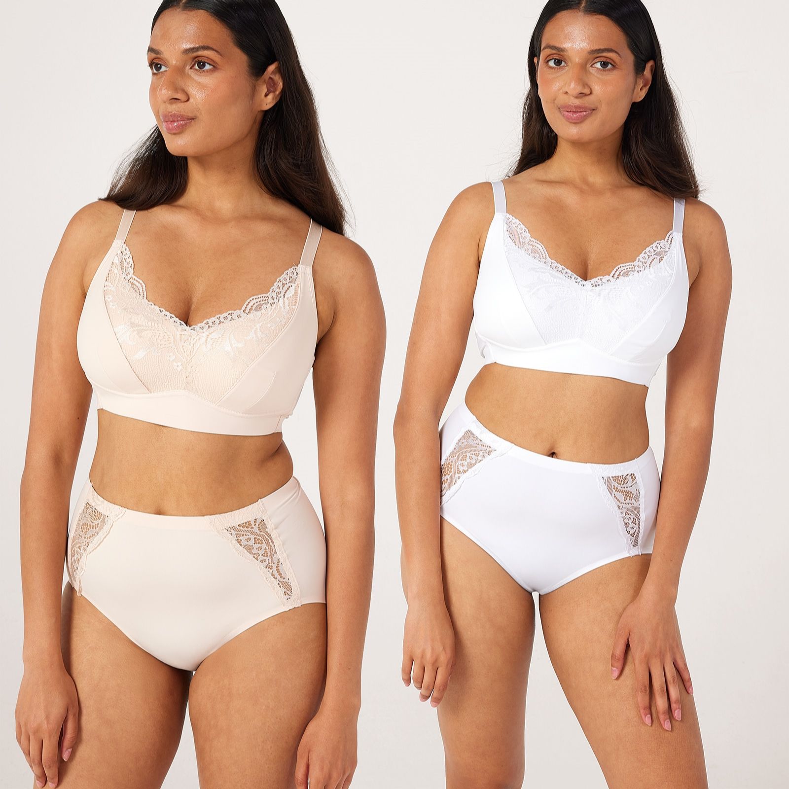 Rhonda Shear 2 Pack Molded Cup Bra with Invisible Edge